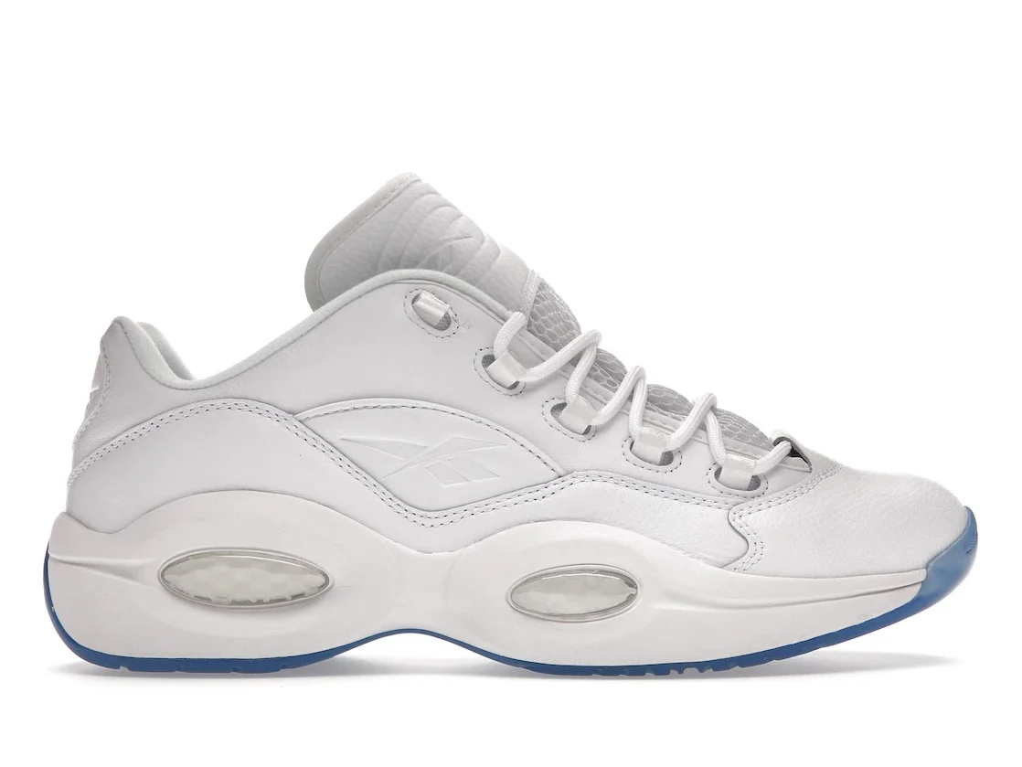 Reebok Question Low White Clear Blue Sole - 1
