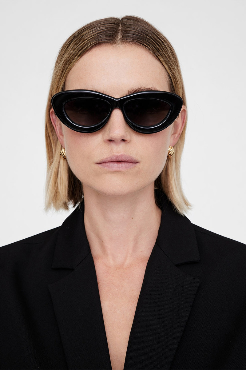 ANINE BING Alba Sunglasses - Black outlook