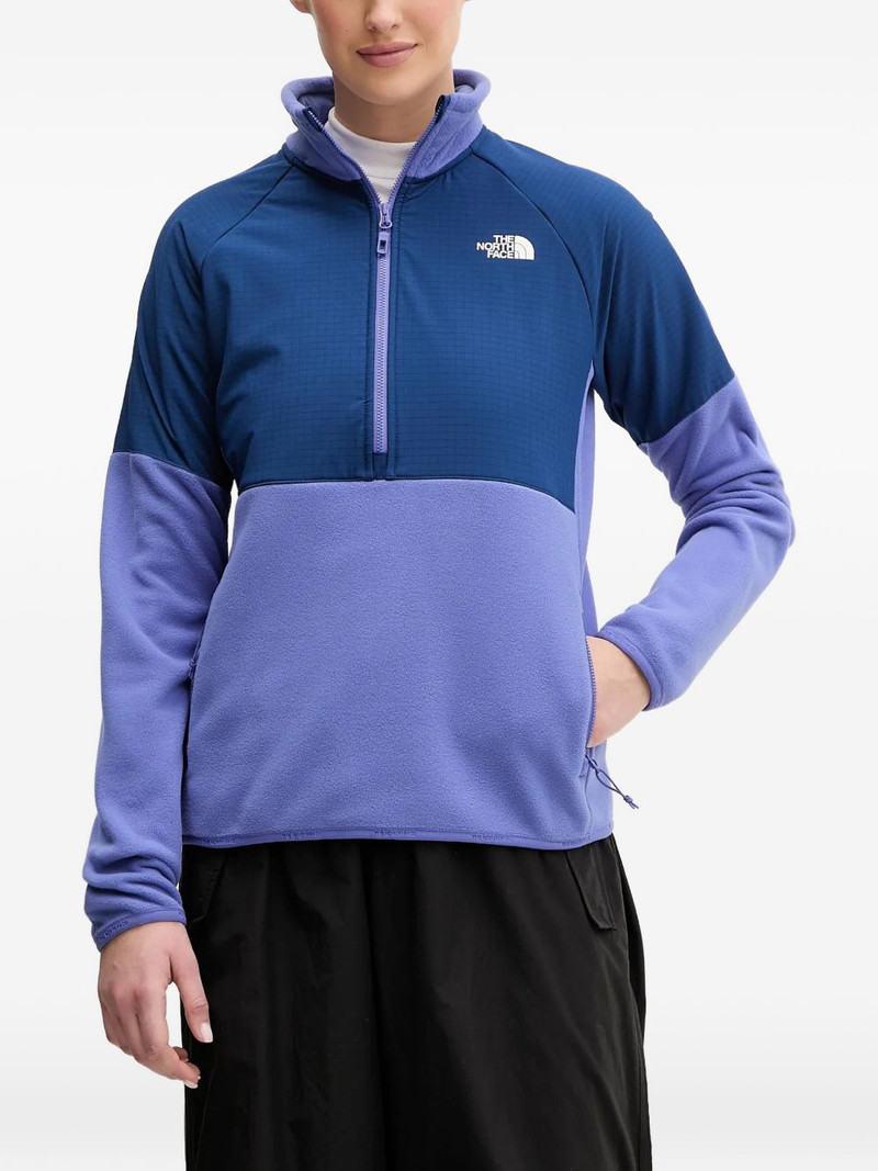 quarter-zip colour-block sweatshirt 1