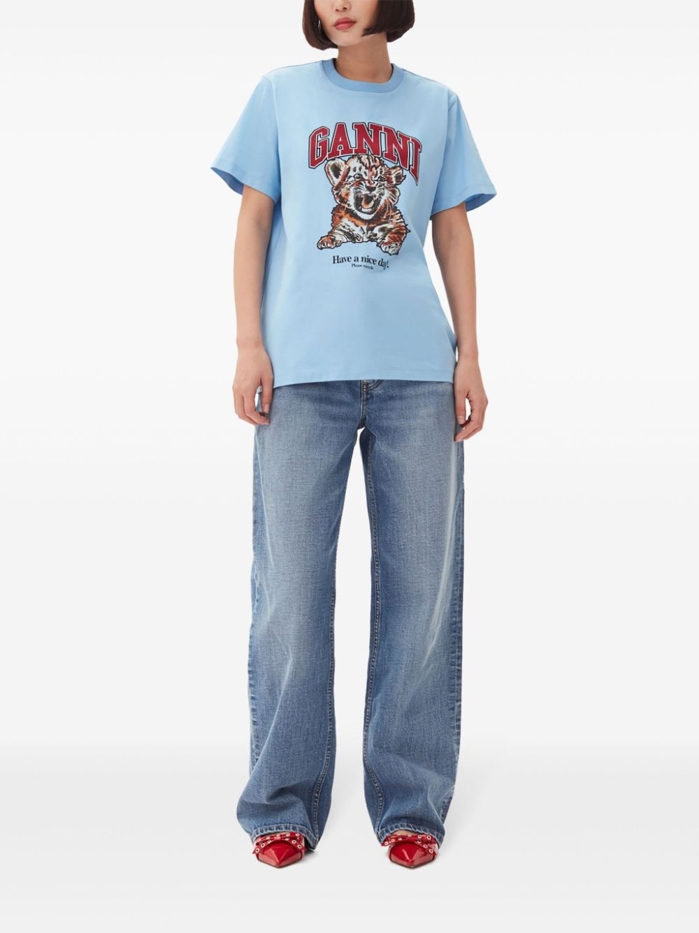 cotton round-neck t-shirt - 2