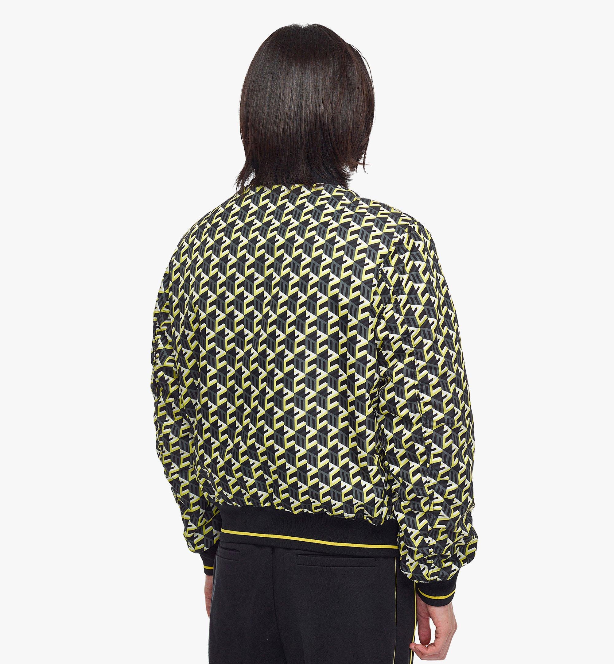 Men’s Cubic Monogram Print Bomber Jacket in ECONYL® - 4