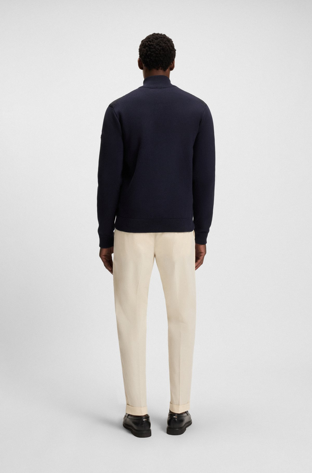 REGULAR-FIT HYBRID JACKET WITH DOUBLE B MONOGRAM - 5