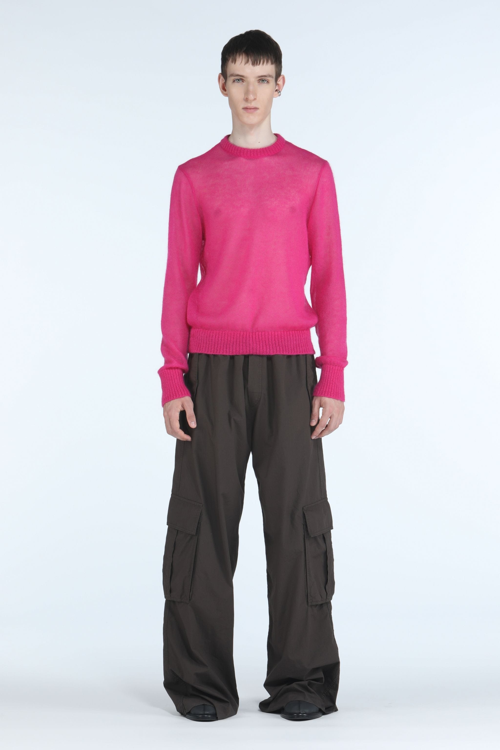 WIDE-LEG COTTON TROUSERS - 4