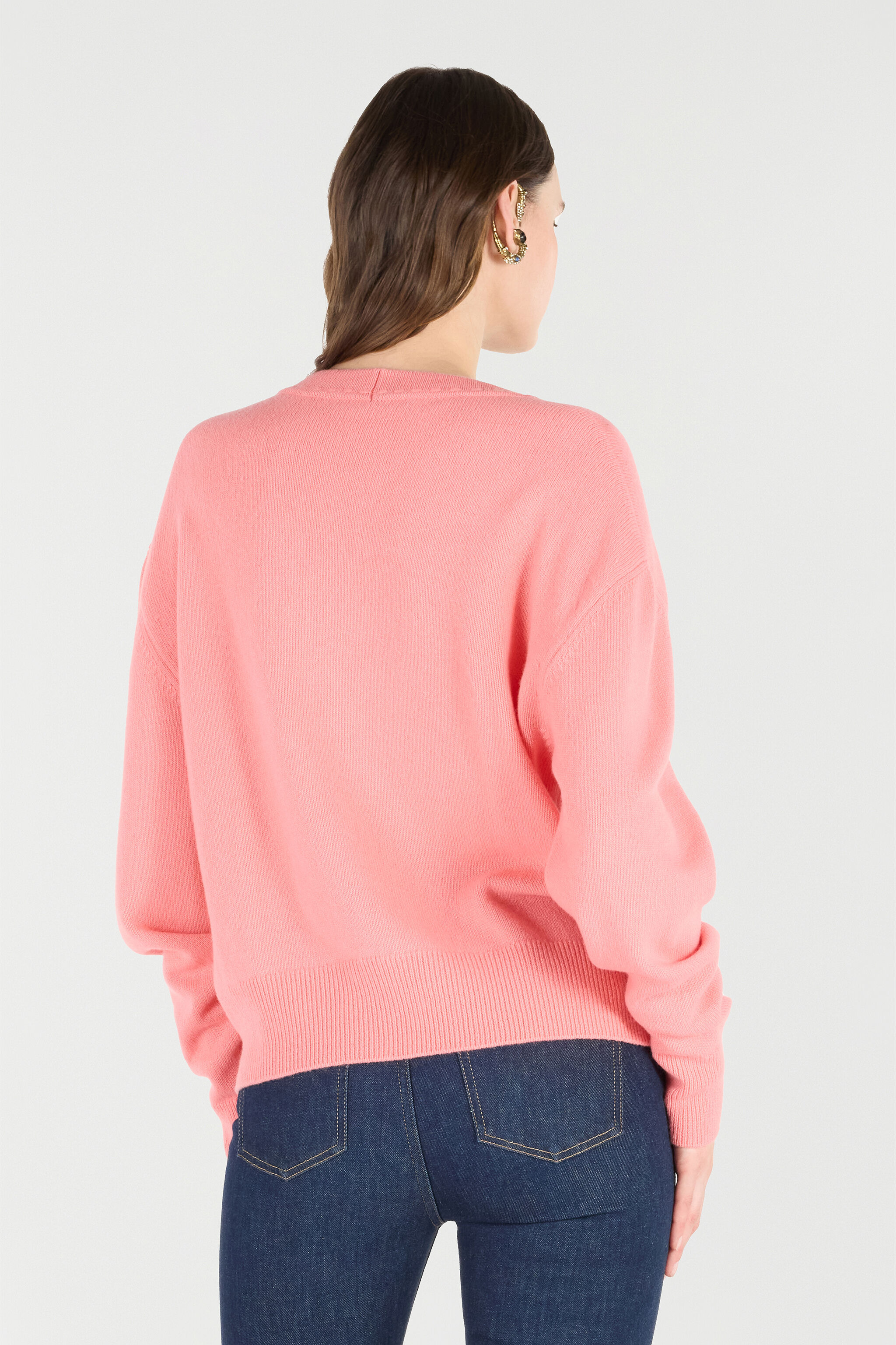 Cardigan With Mirror Snake Monogram - 4