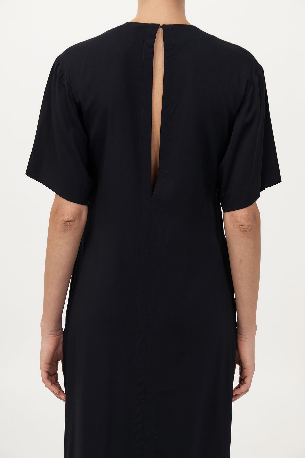 Relaxed Tee Dress - Black - 6