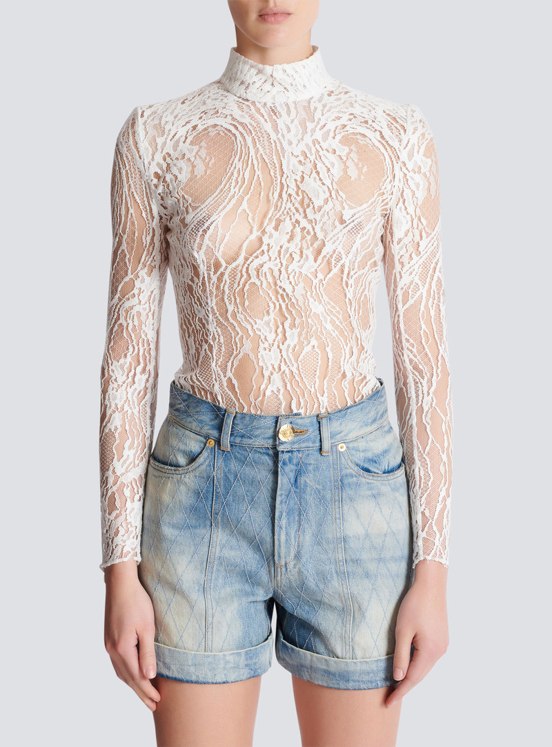 Long-sleeved lace body 5