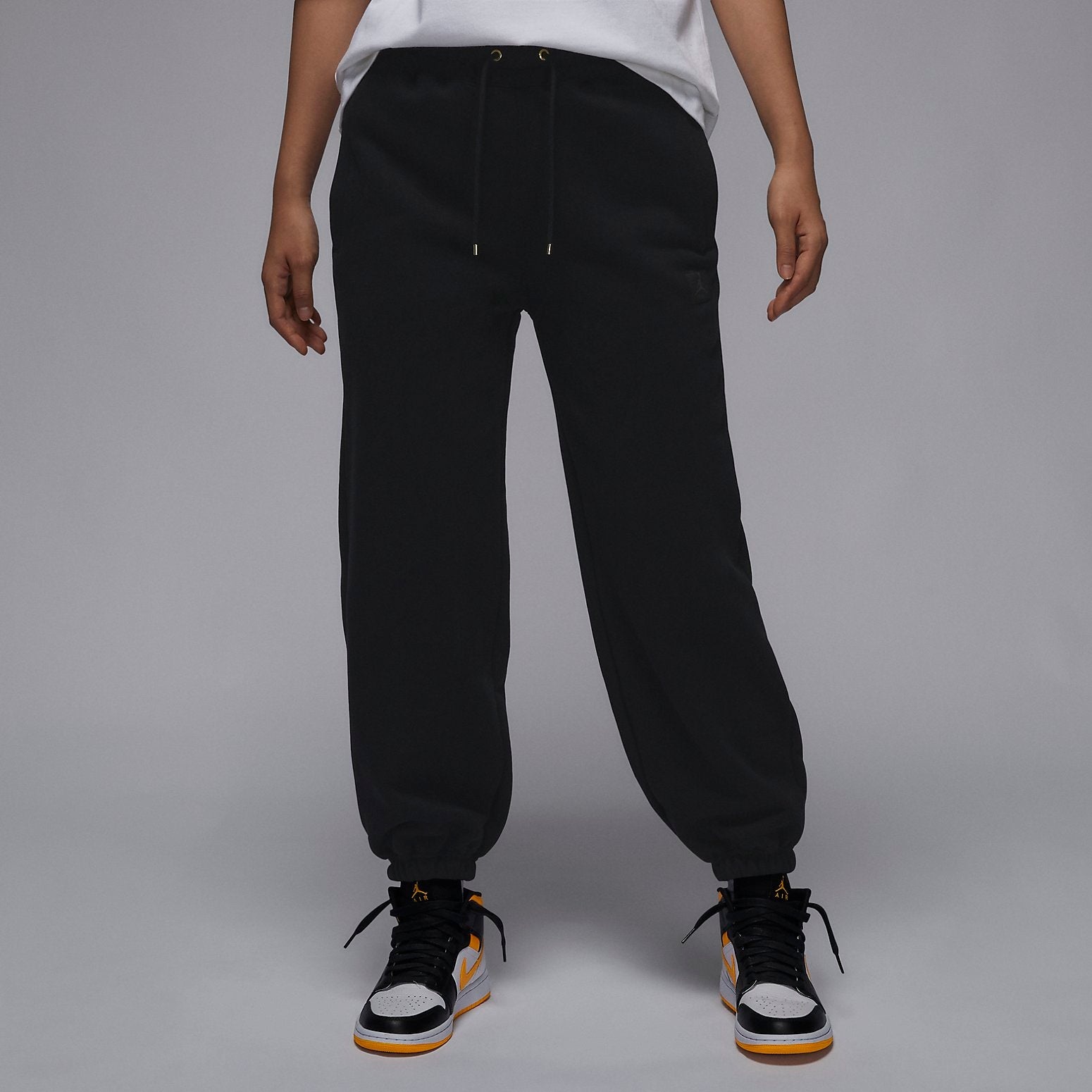 (WMNS) Air Jordan Flight Pants 'Black' FB5114-010 - 3
