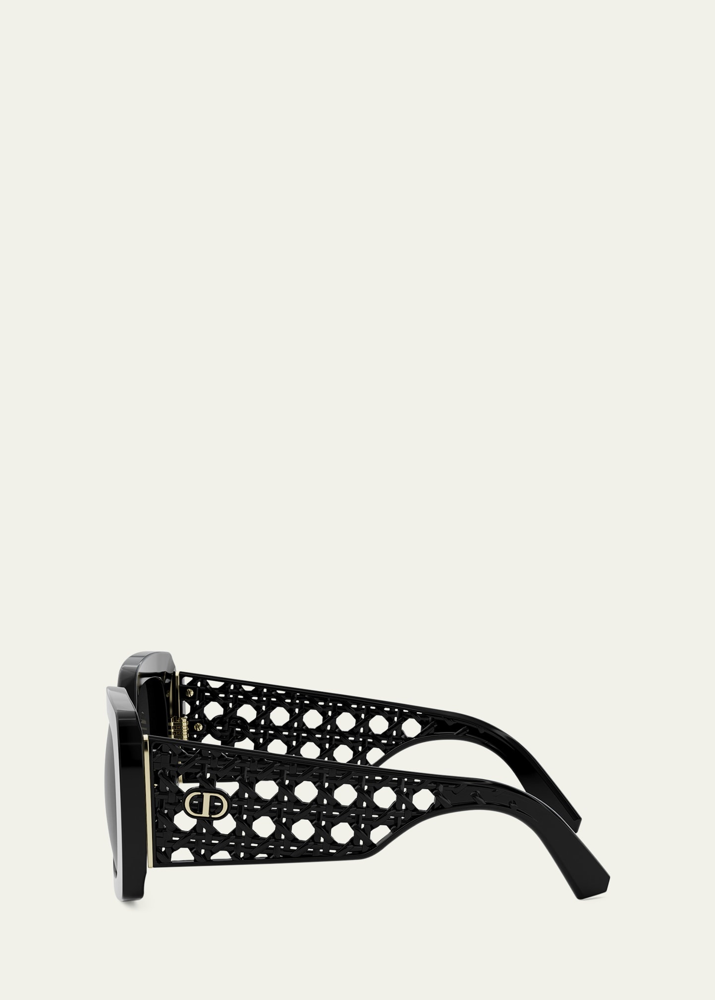VeryDior S1I Openwork Acetate Square Sunglasses - 3
