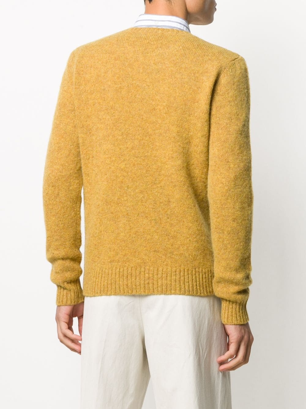 purl-knit crew-neck jumper - 4