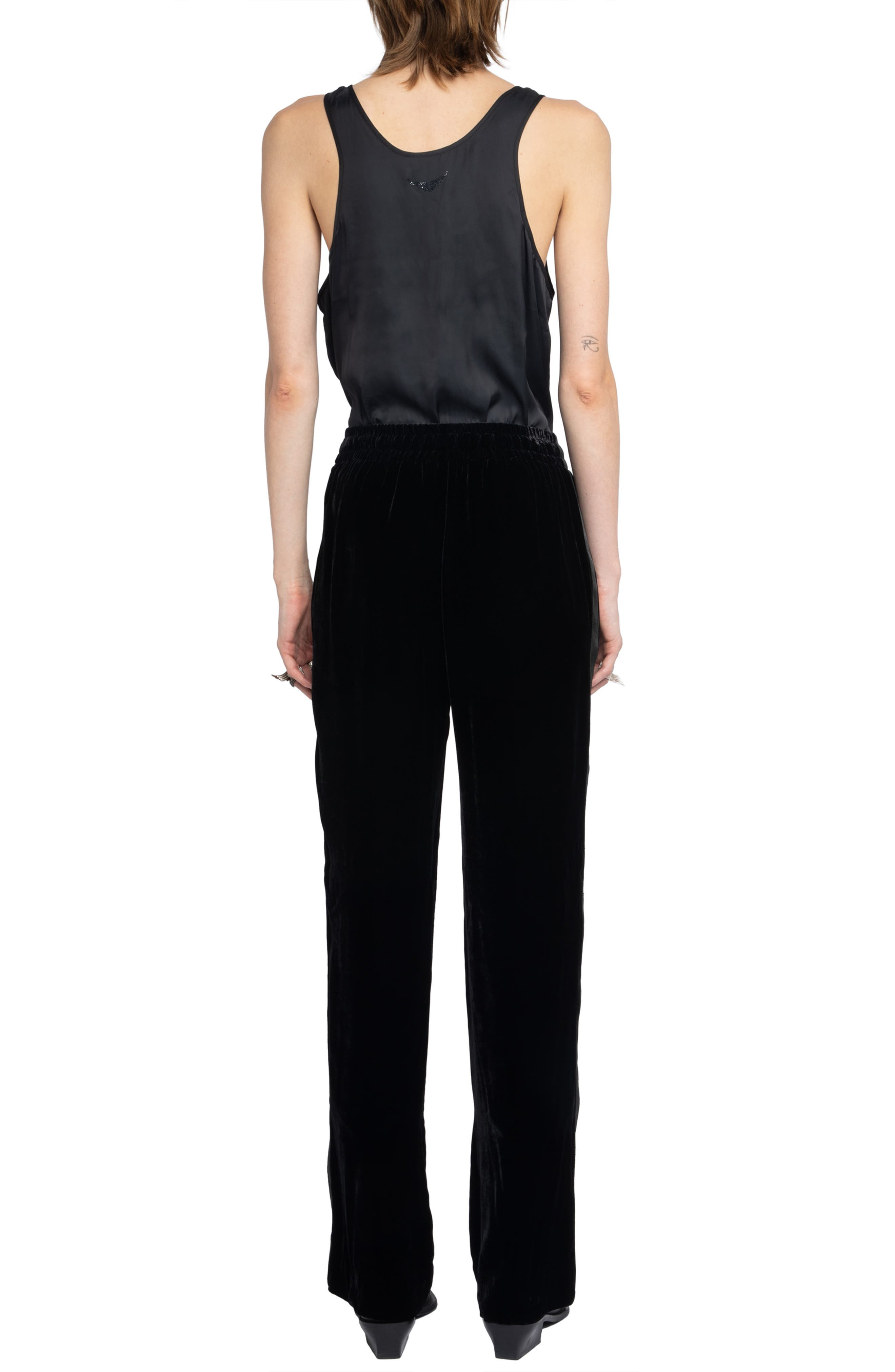 Zadig & Voltaire Poma Velvet Drawstring Pants in Black at Nordstrom - 6