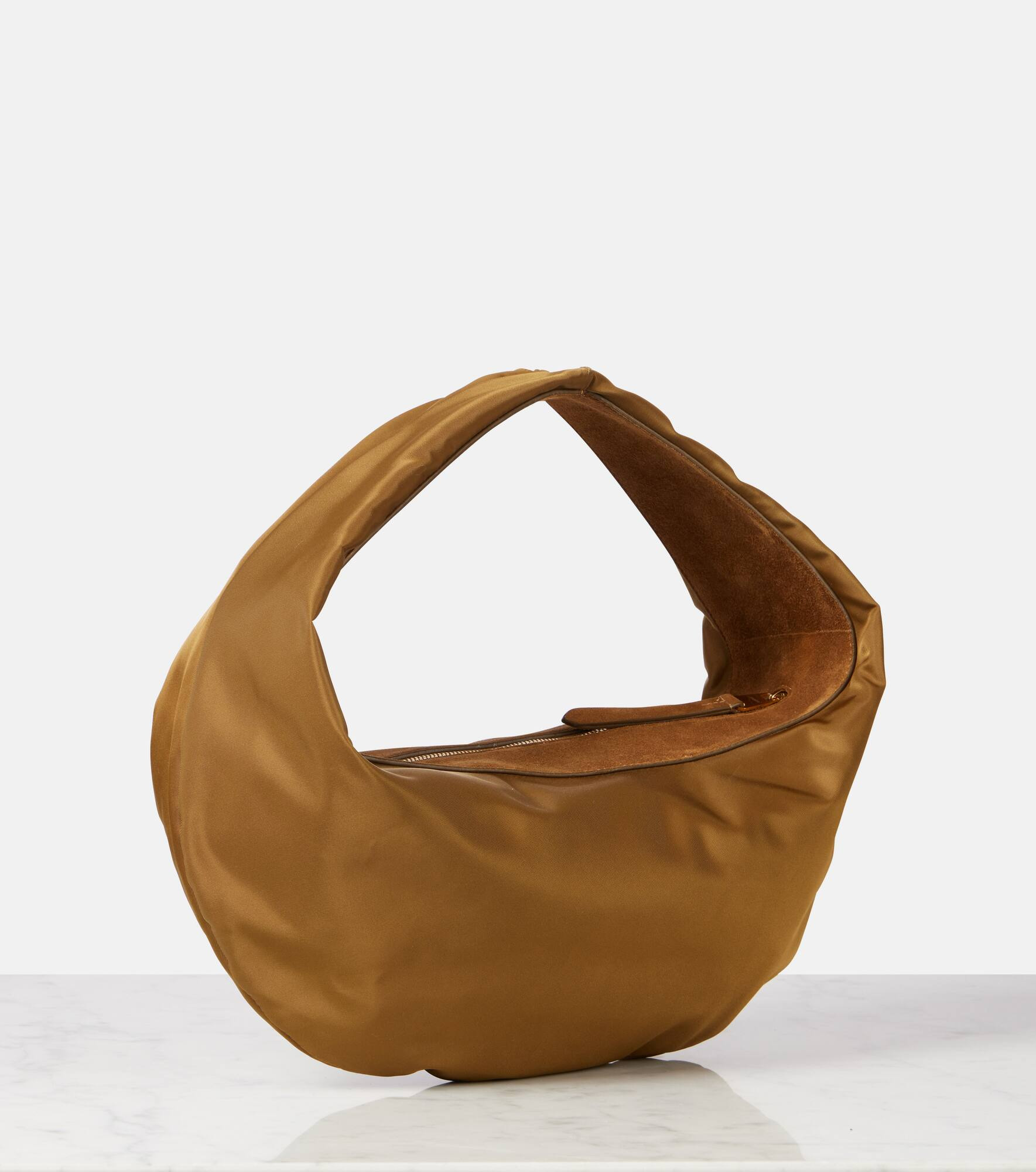 Olivia Medium suede-trimmed shoulder bag - 4