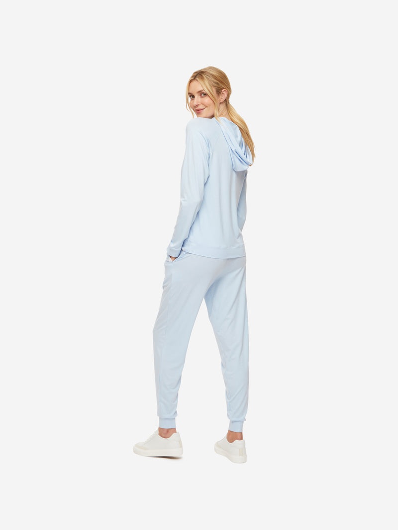 Women's Track Pants Basel Micro Modal Stretch Sky - 4