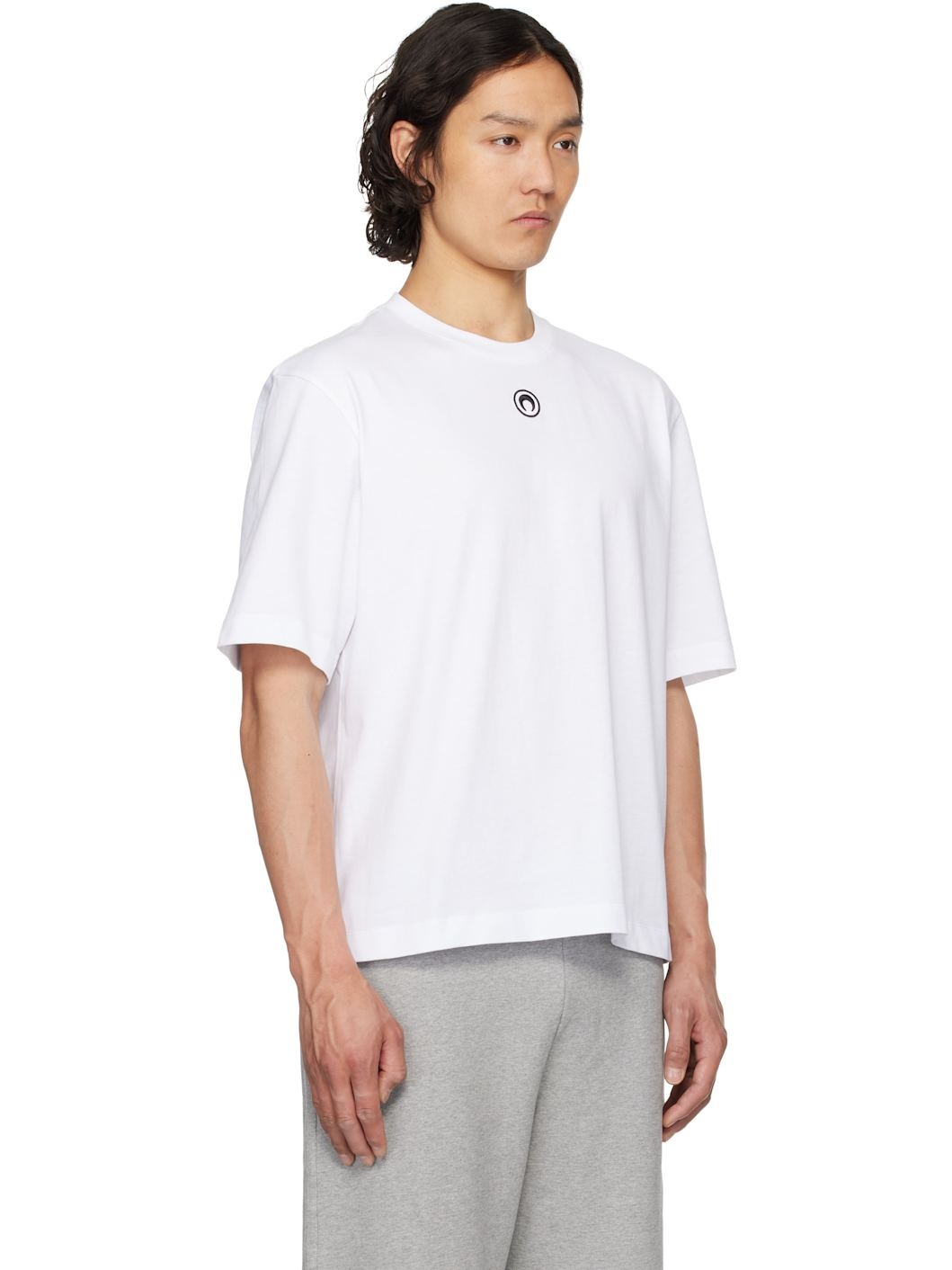 White Organic Cotton Plain T-shirt - 2