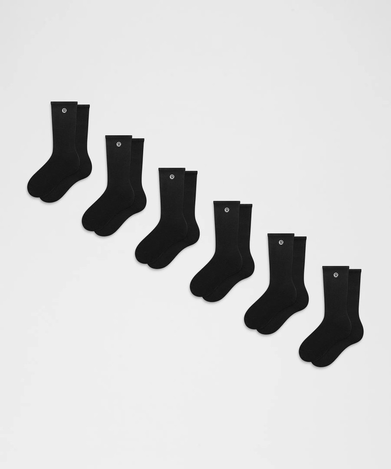 Unisex Daily Essential Crew Socks *6 Pack 1