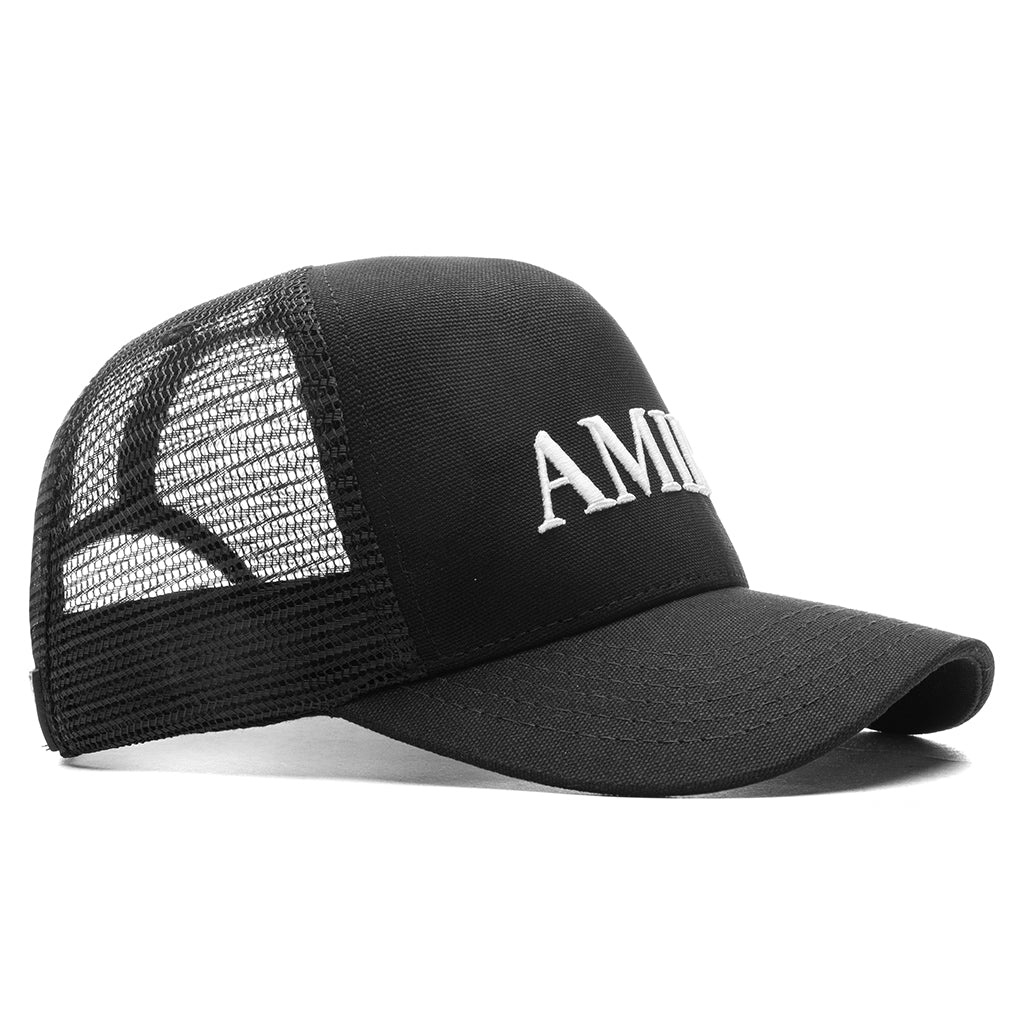 AMIRI CORE LOGO TRUCKER HAT - BLACK - 3