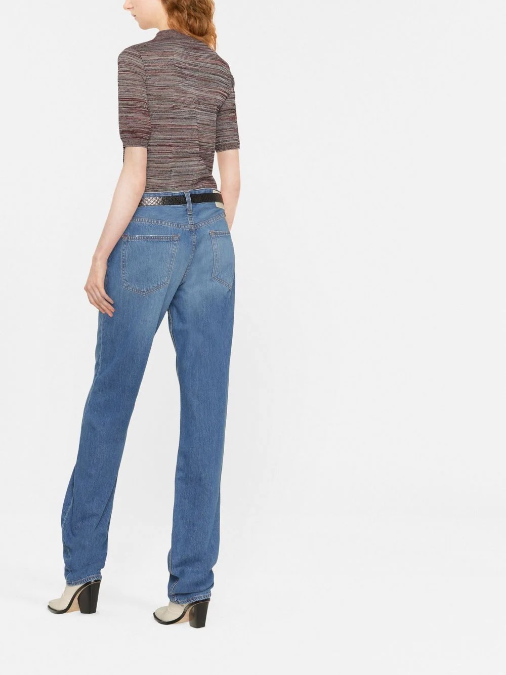 high-waisted bootcut jeans - 3