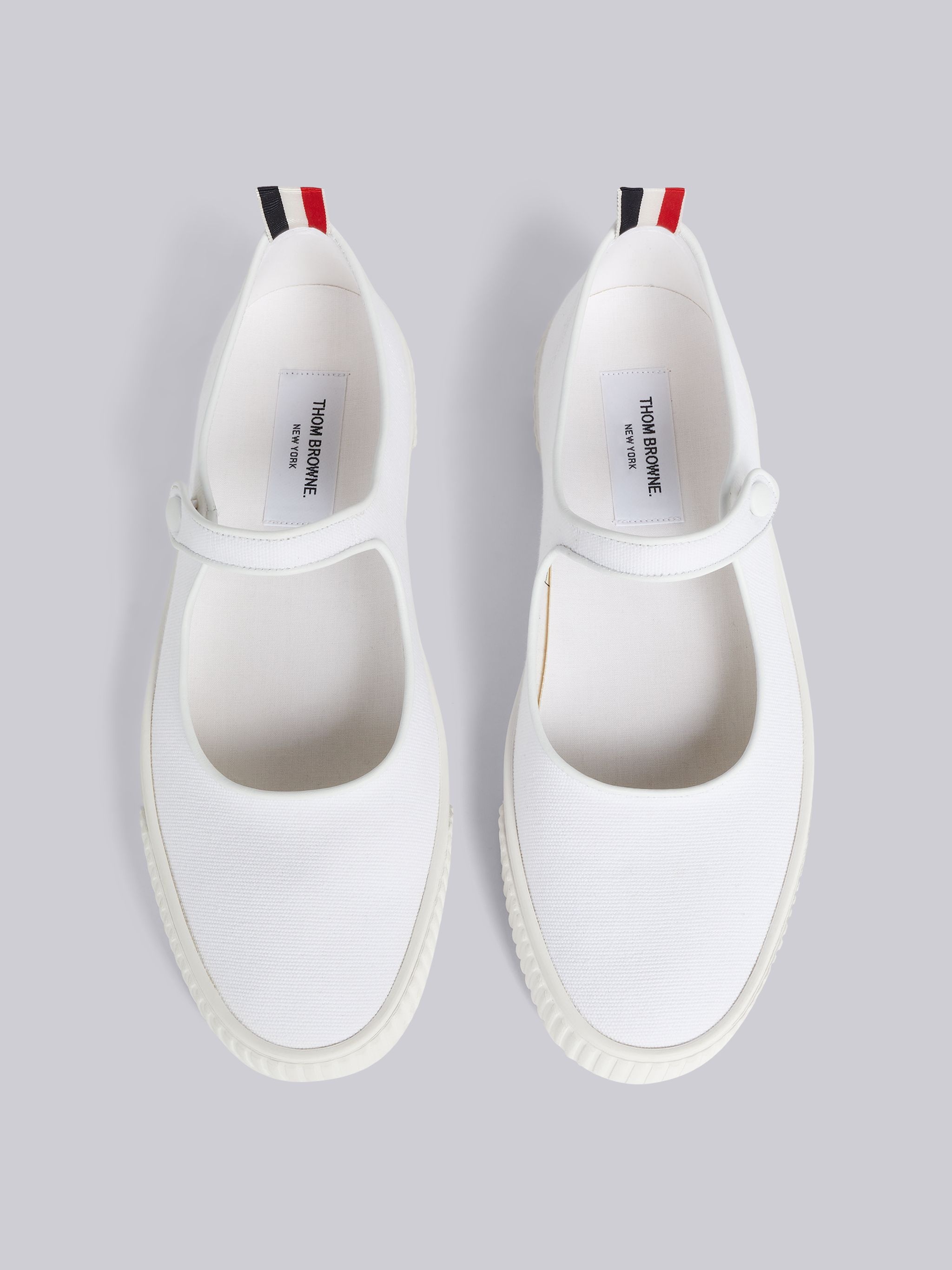 White Canvas Vulcanized Rubber Sole Thom John Tennis Shoe - 4