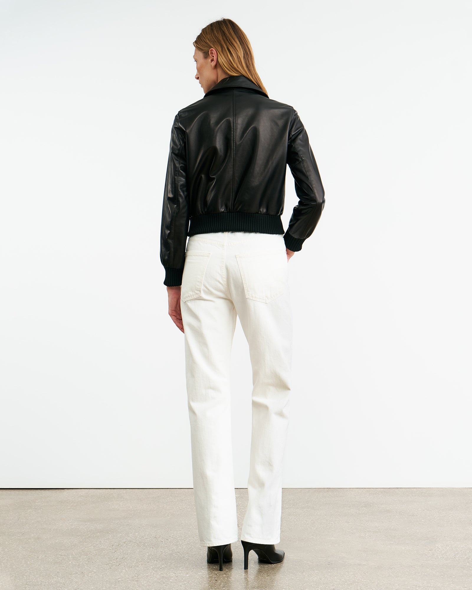 REDLEY LEATHER BOMBER JACKET - 5