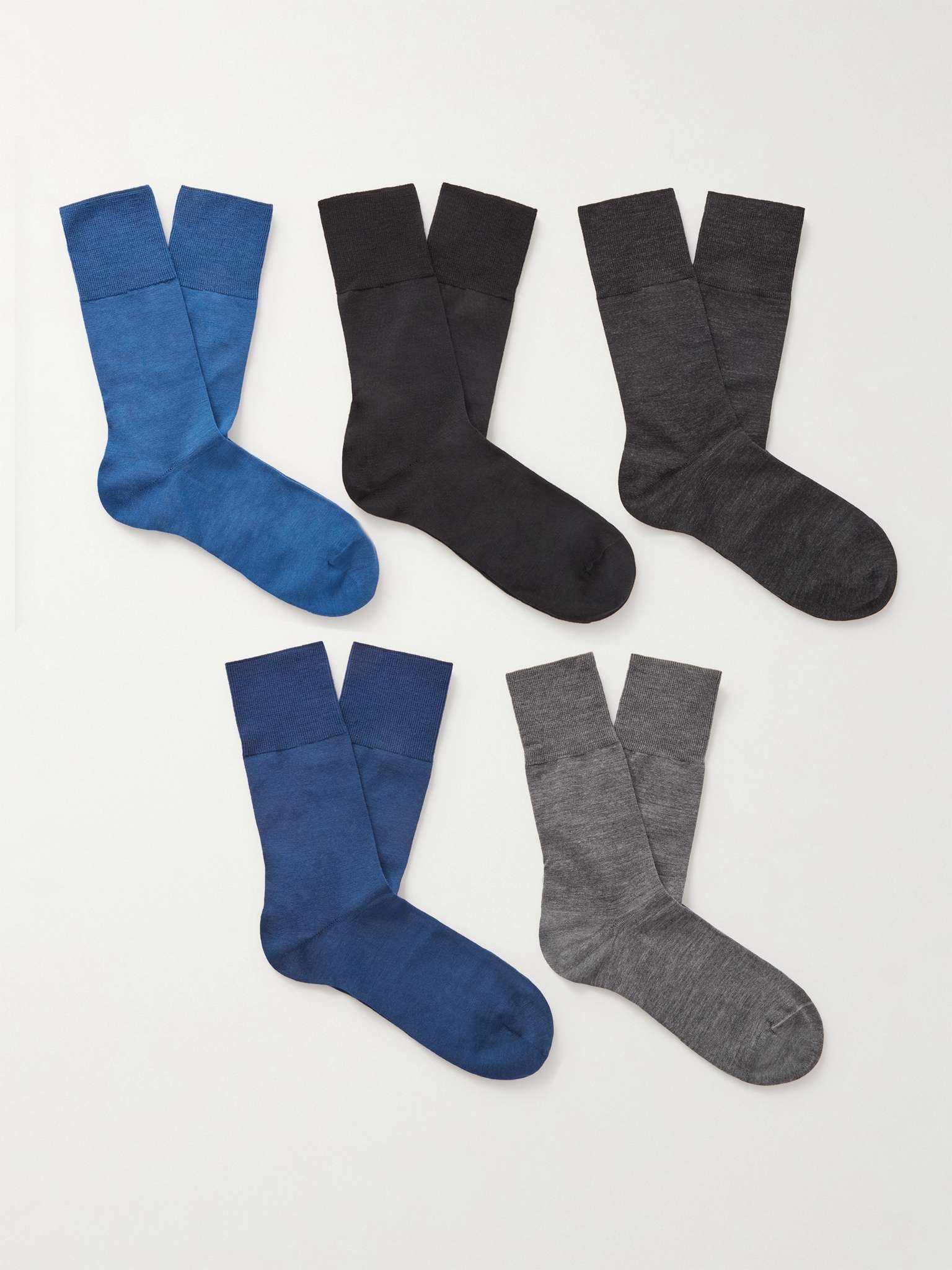 Airport Six-Pack Virgin Wool-Blend Socks - 1