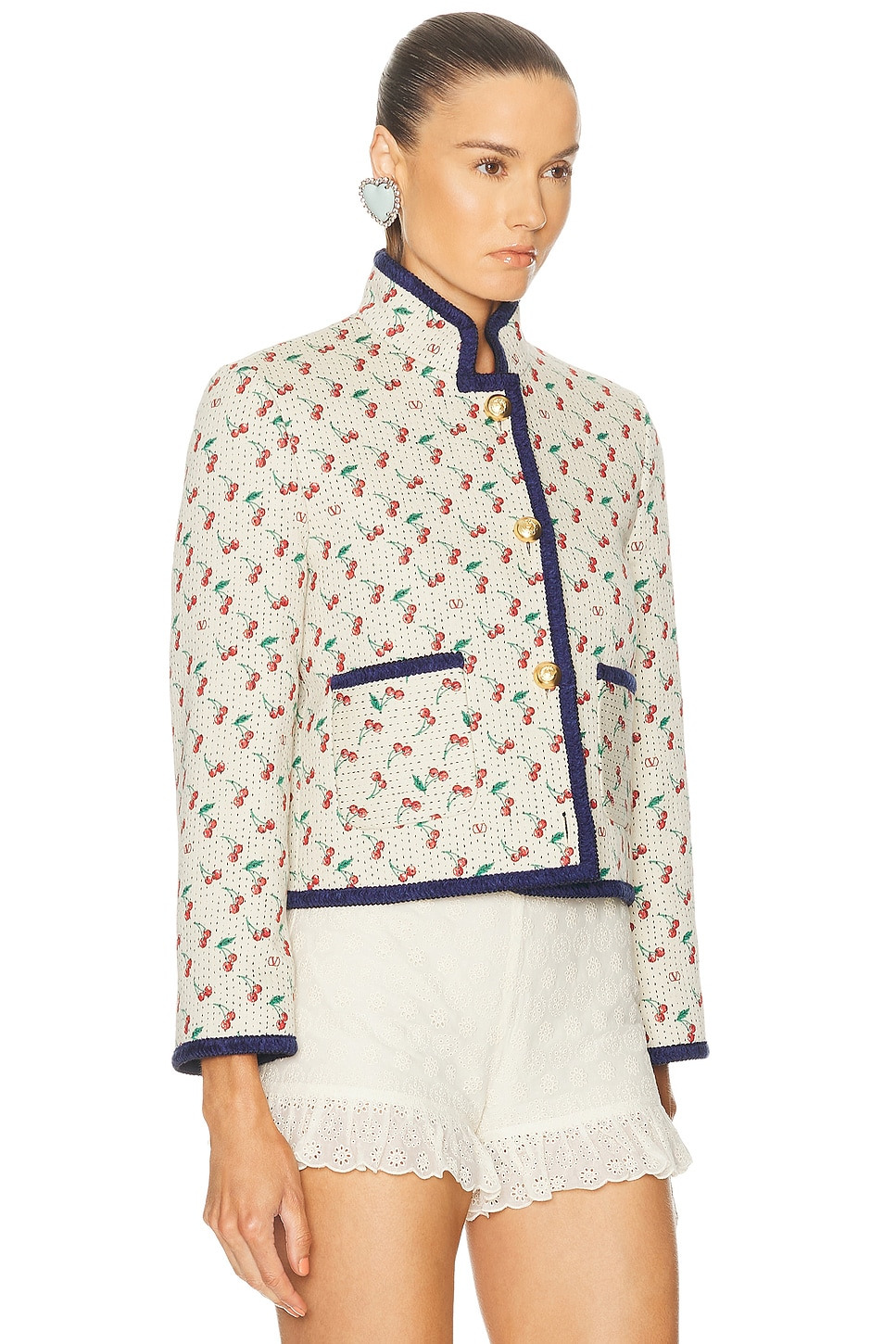 Cherry Quilted Jacket - 2