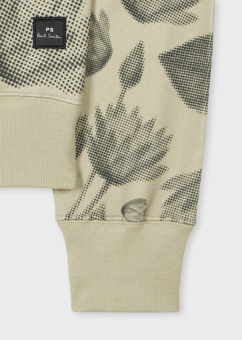Paul Smith Beige 'Half Tone Floral' Print Sweatshirt outlook