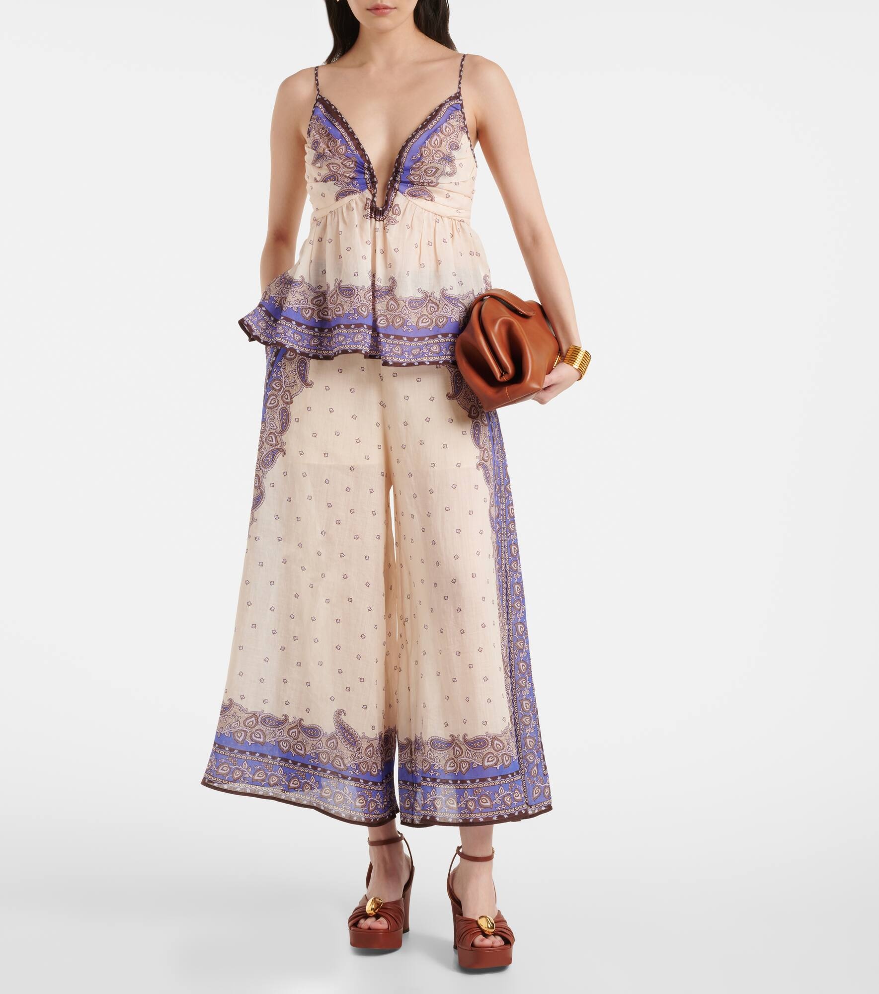 【Zimmermann】Maxine paisley ramie culottes Zimmermann Maxine paisley ramie culottes | mytheresa
