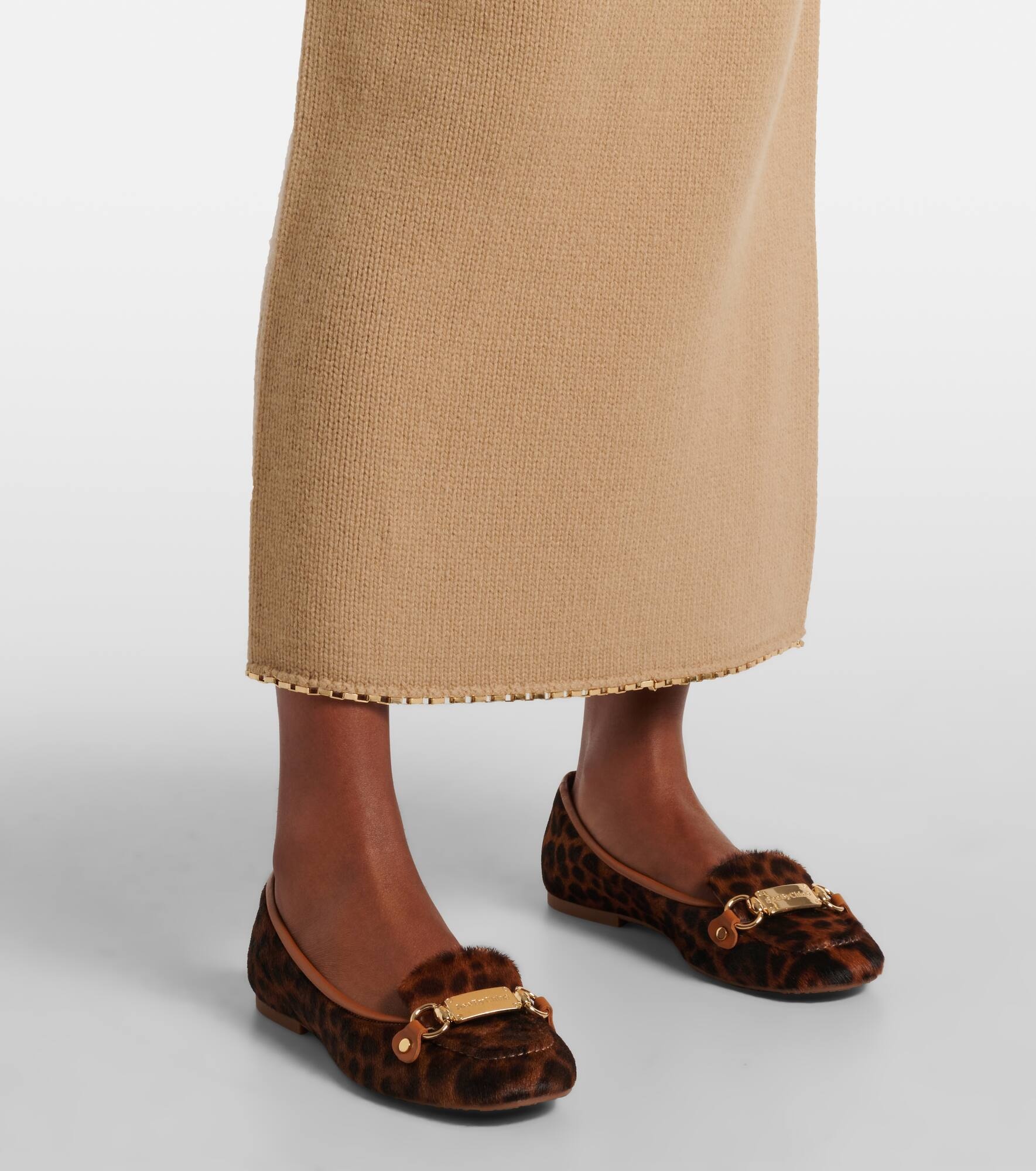 Signature calf hair ballet flats - 4