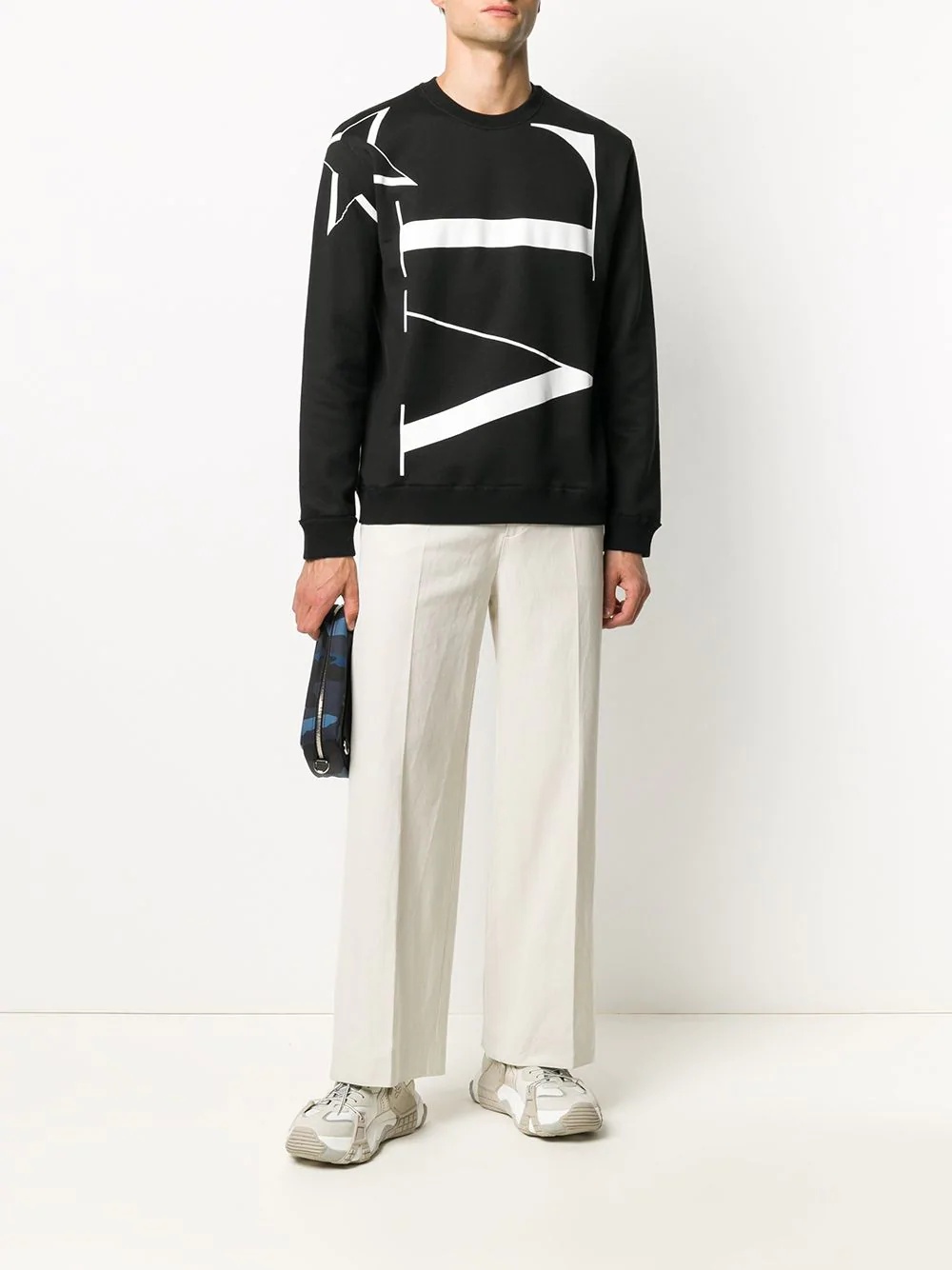 VLTN logo print sweatshirt - 2