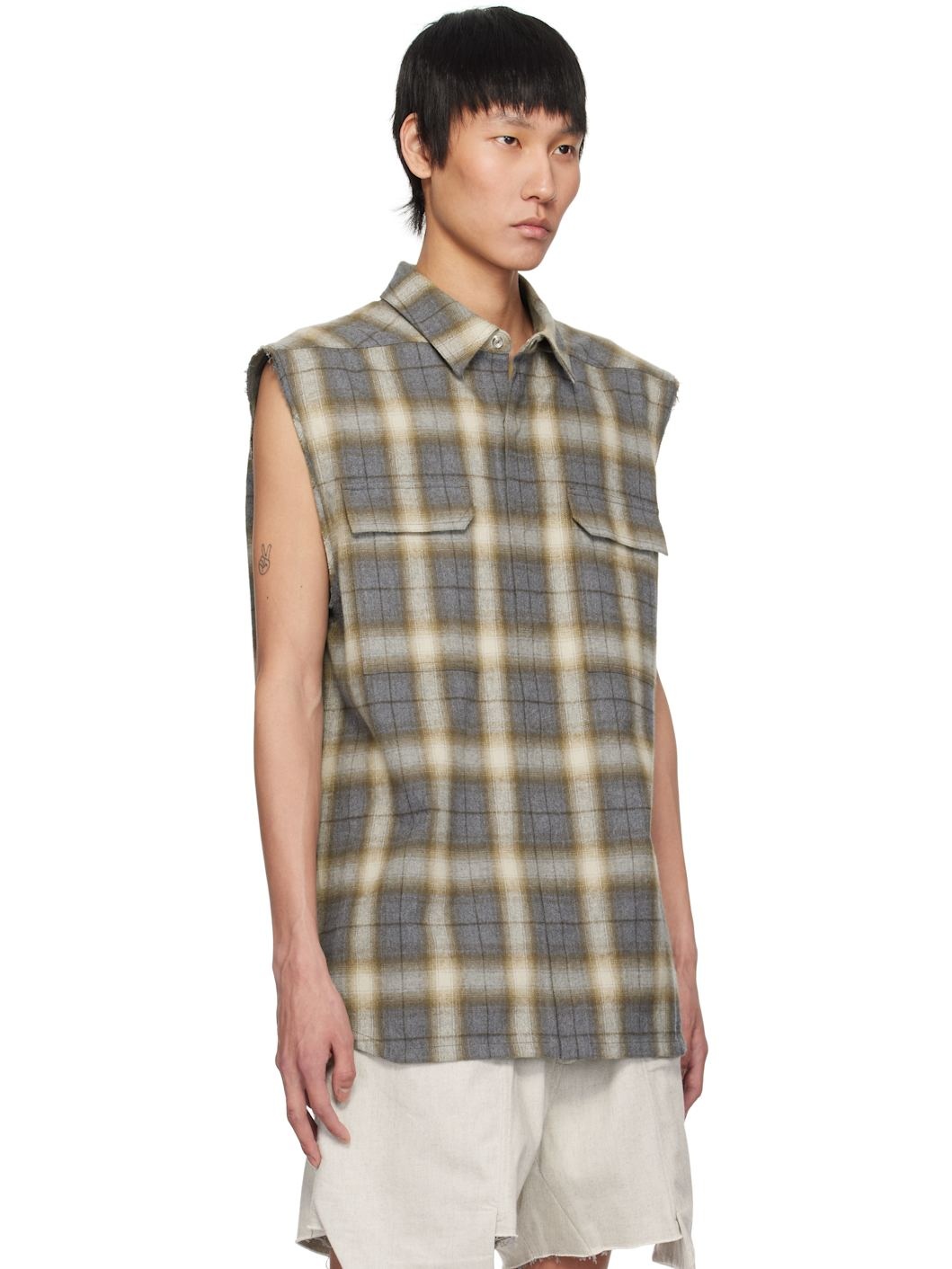 Gray Hollywood Jumbo SL Outer Shirt - 2