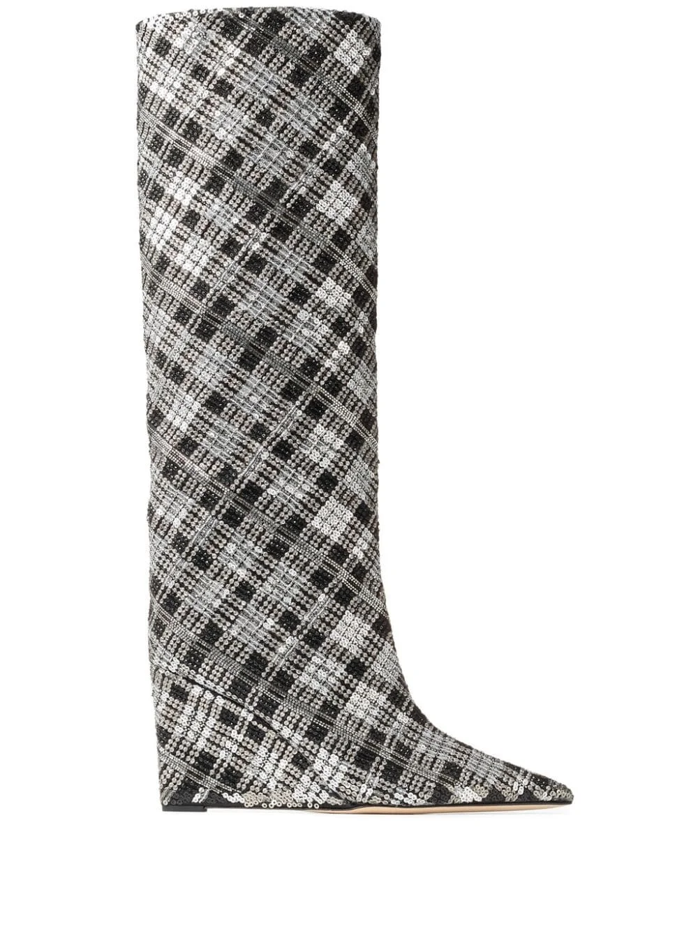 Blake 85mm check-pattern boots - 1