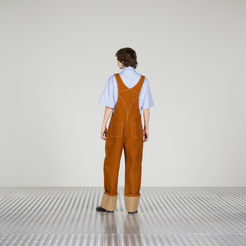 Canvas overall with Interlocking G patch 6