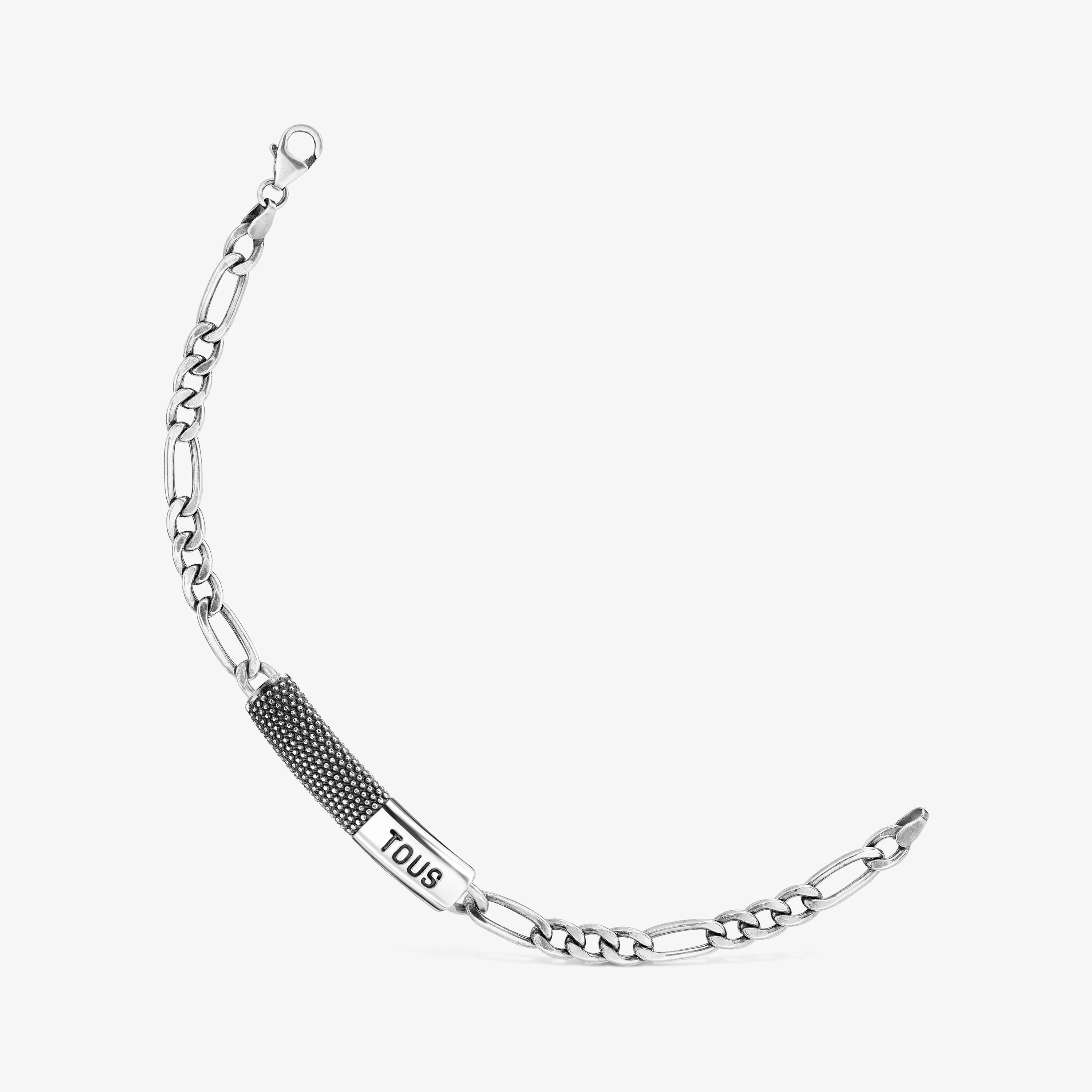 Aged silver chain Bracelet TOUS Man - 1