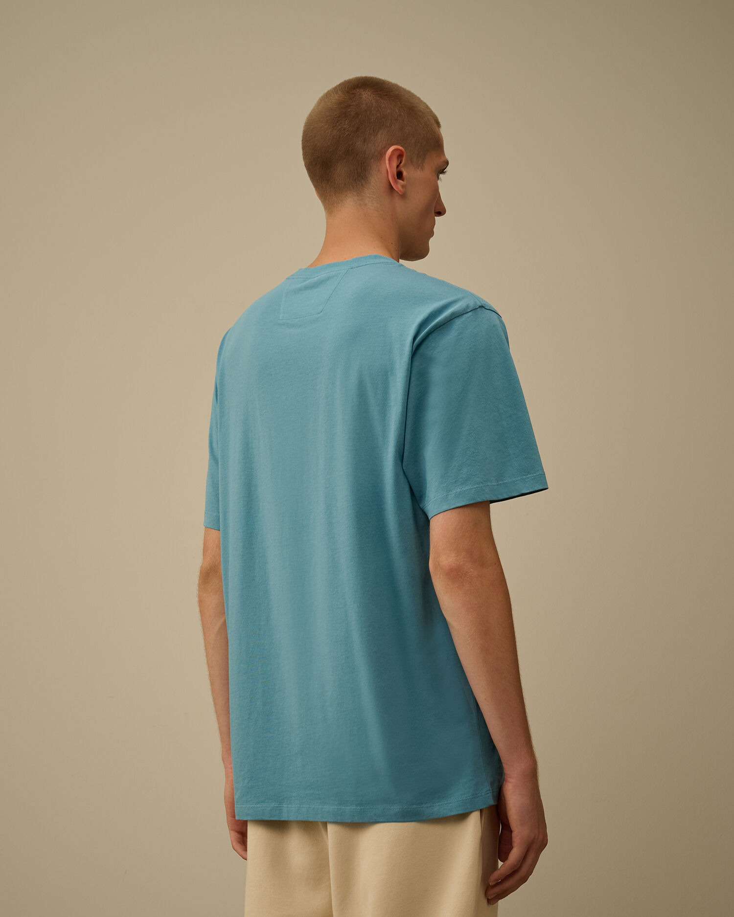 30/1 Jersey Short Sleeve Logo Label T-Shirt - 4