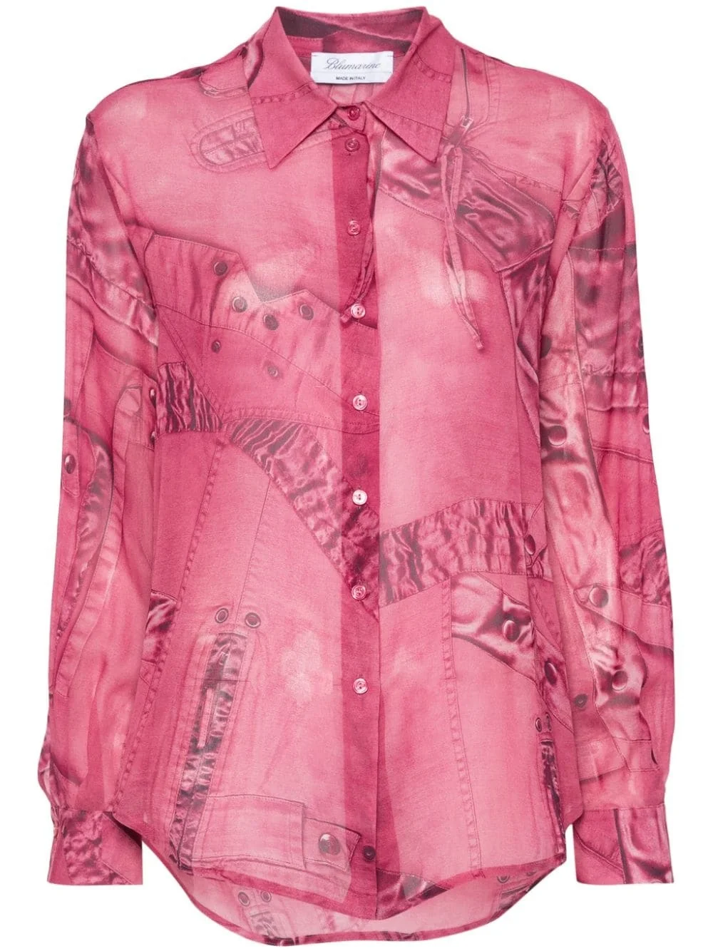 all-over graphic-print shirt - 1