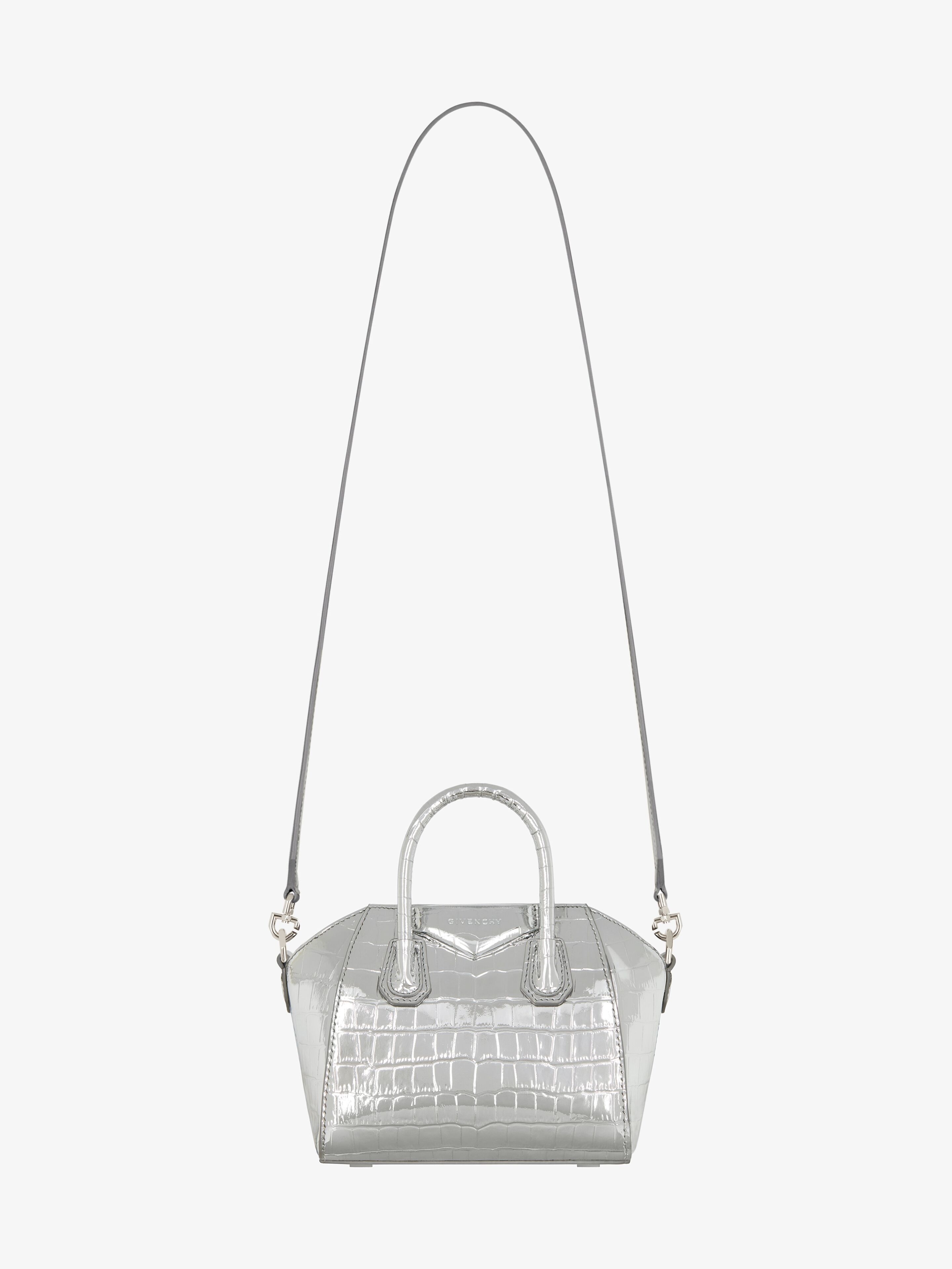 ANTIGONA TOY BAG IN CROCODILE EFFECT LEATHER - 3