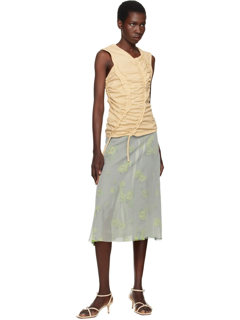 Aeyde Off-White Libby Leather Kitten Heeled Sandals outlook