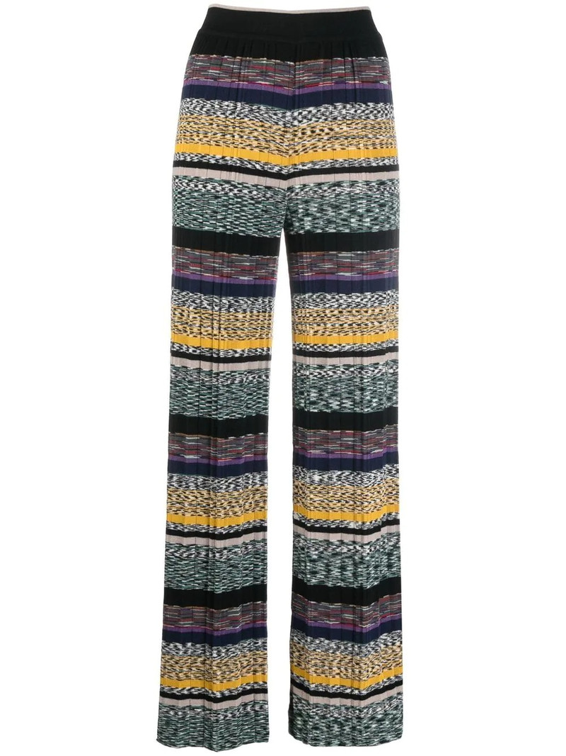 striped knitted trousers 1