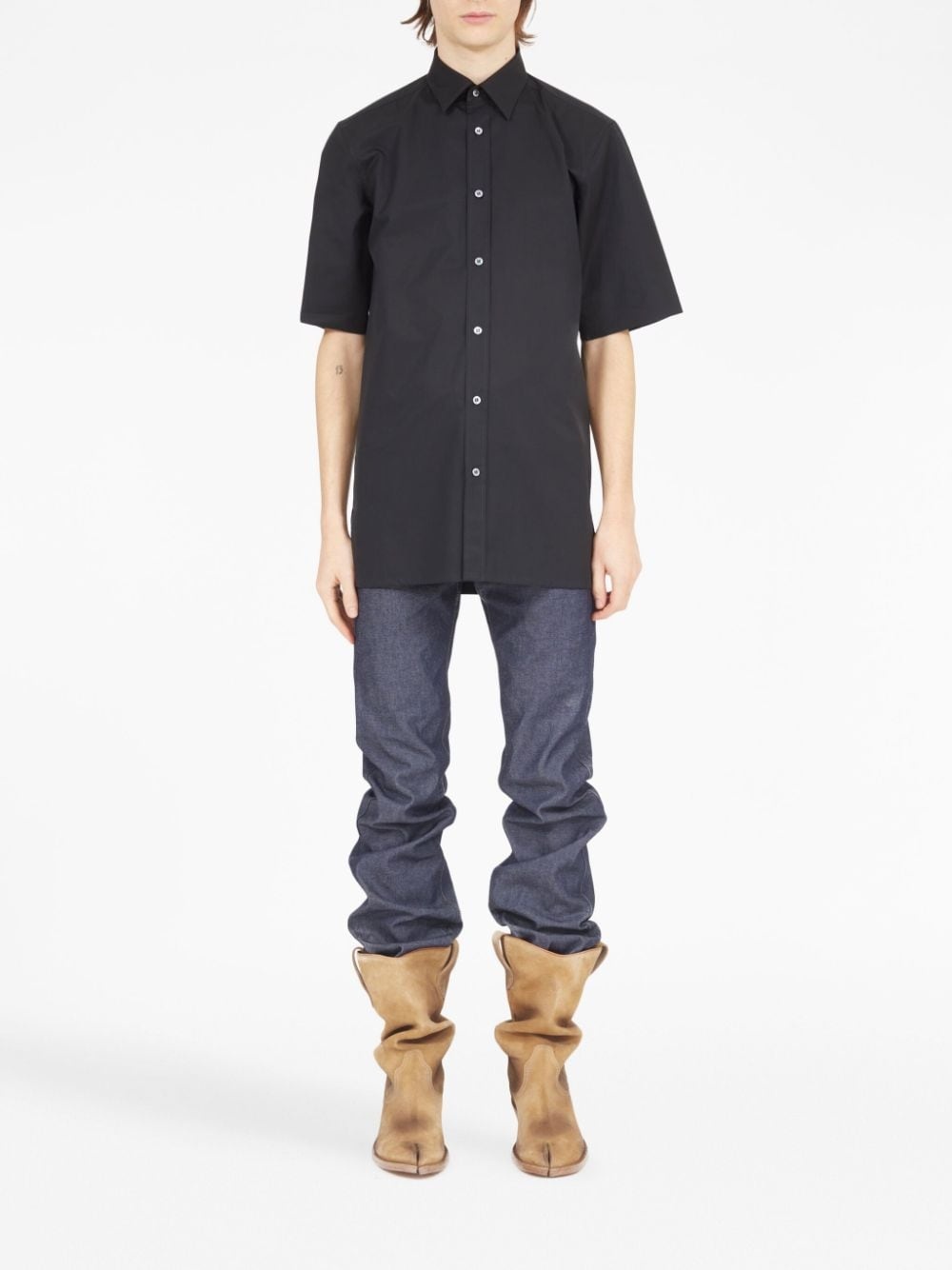 short-sleeve cotton shirt - 2
