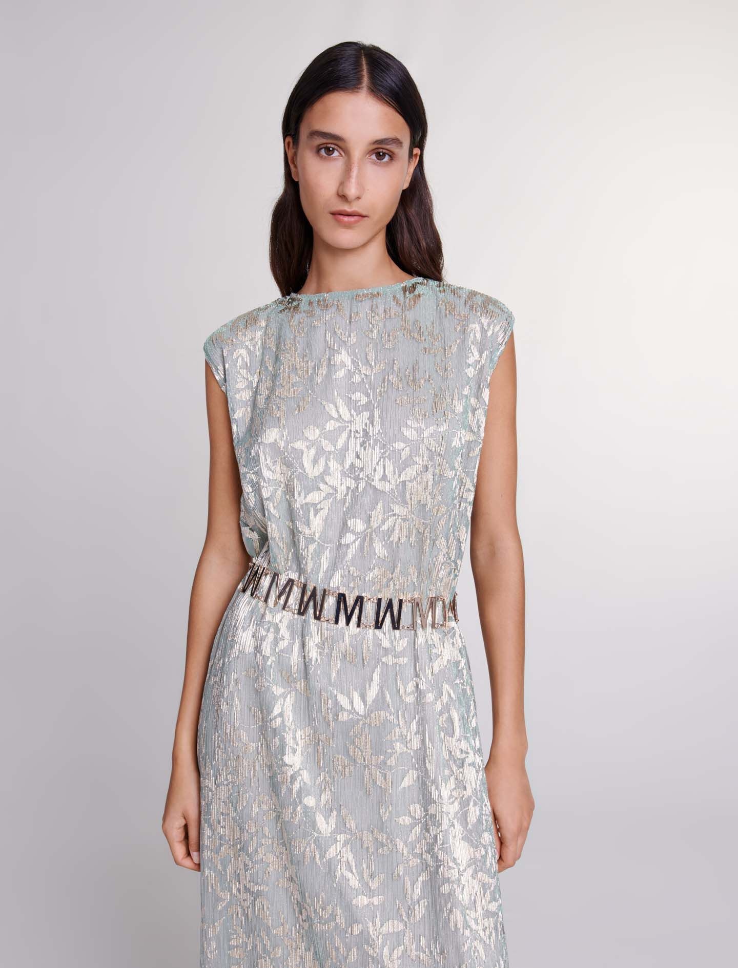 Maxi dress with cape - 8