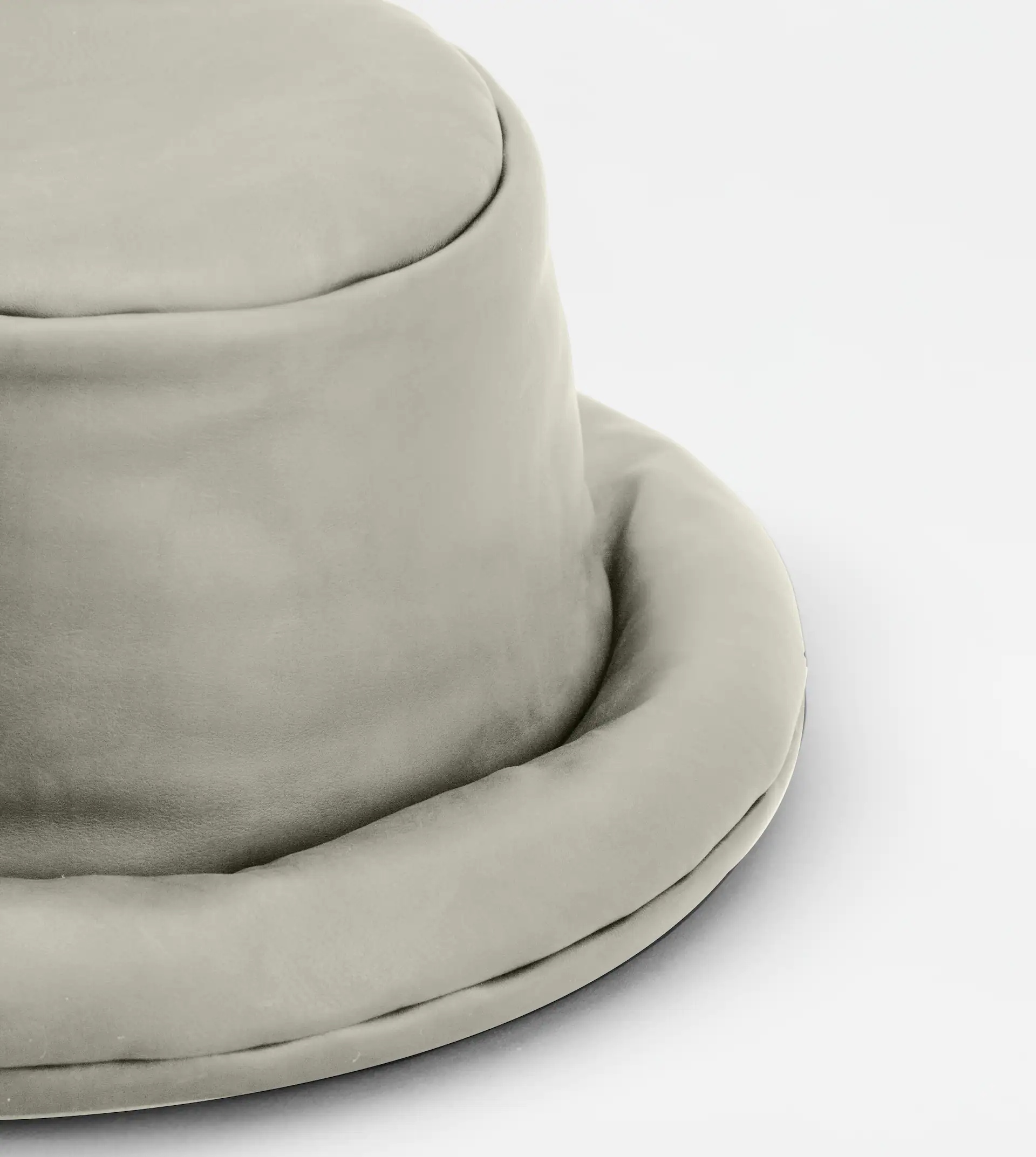 HAT IN LEATHER - GREY - 3