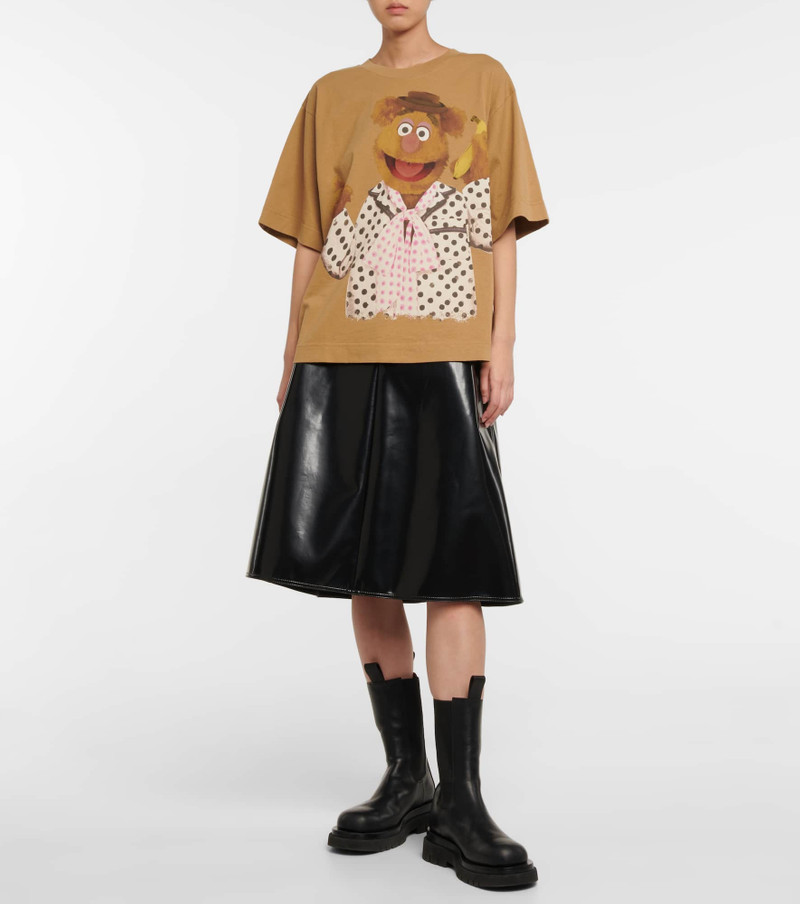 Moncler 2 Moncler 1952 faux leather midi skirt outlook