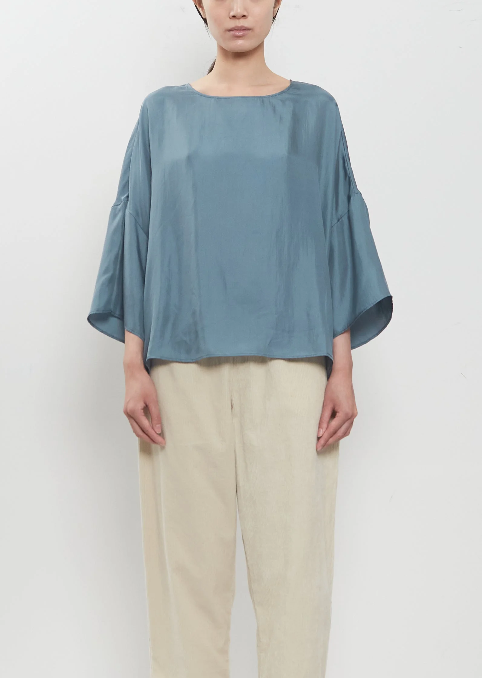 Silk Oversized Tee - 1