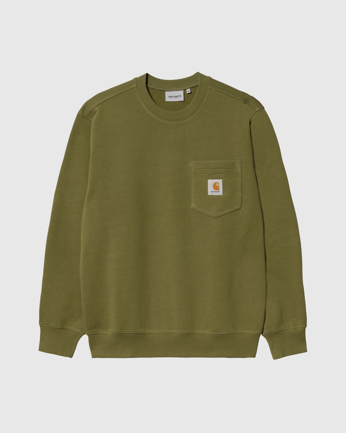 Carhartt WIP – Pocket Sweatshirt Garment Washed Kiwi Green - 1