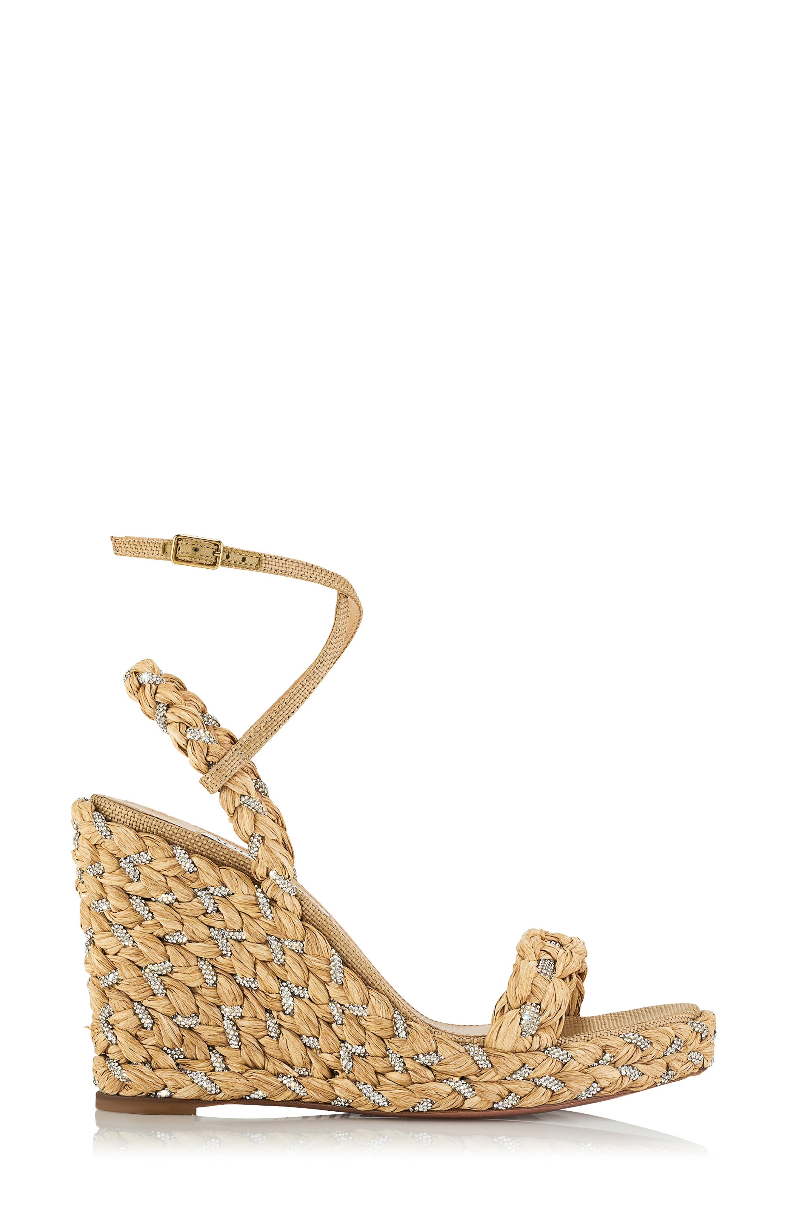 Aquazzura Costeria Wedge Sandal in Natural at Nordstrom - 4
