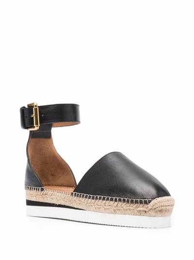 See by Chloé Glyn leather flat espadrilles outlook
