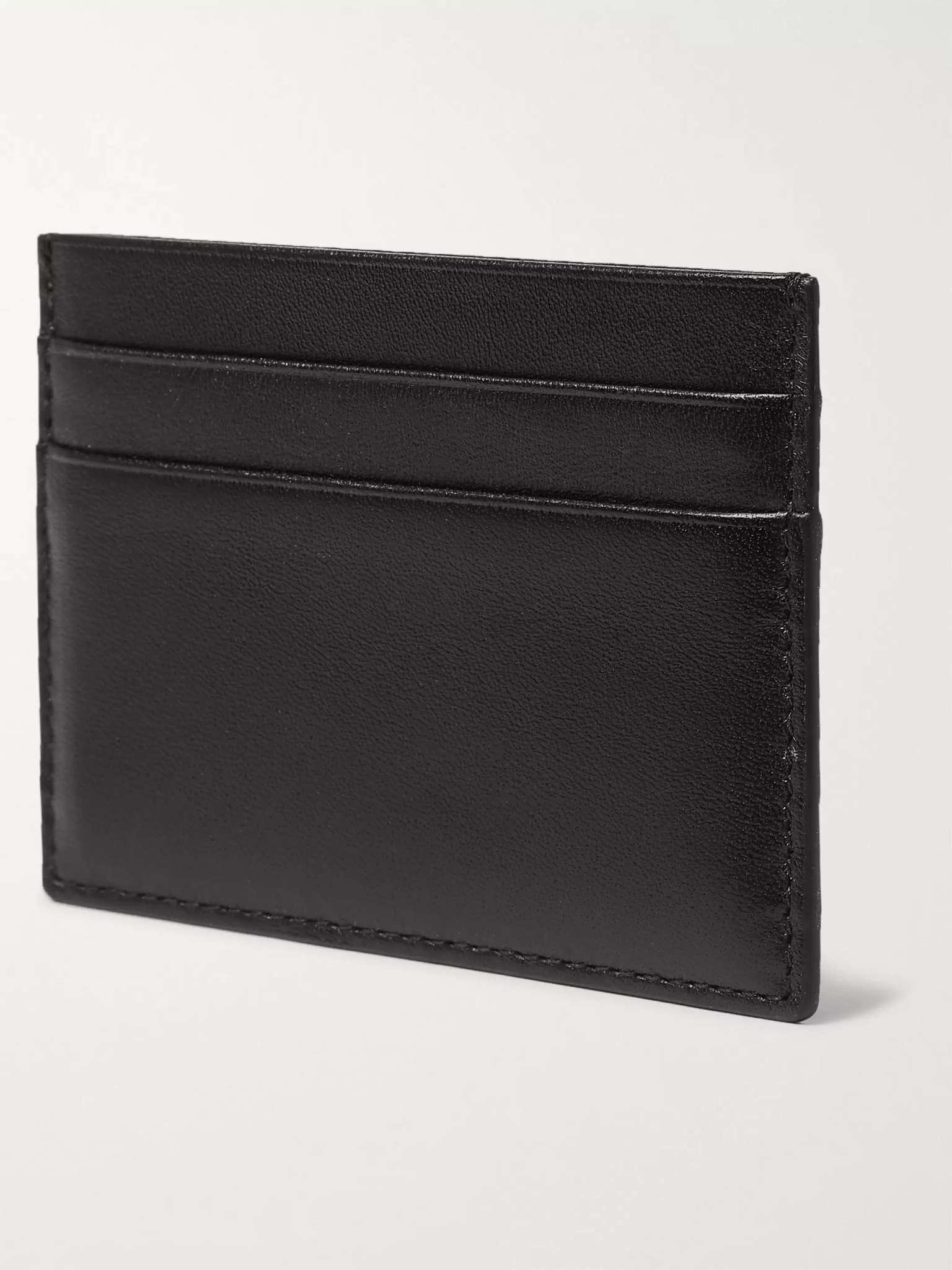 Textured-Leather Cardholder - 3