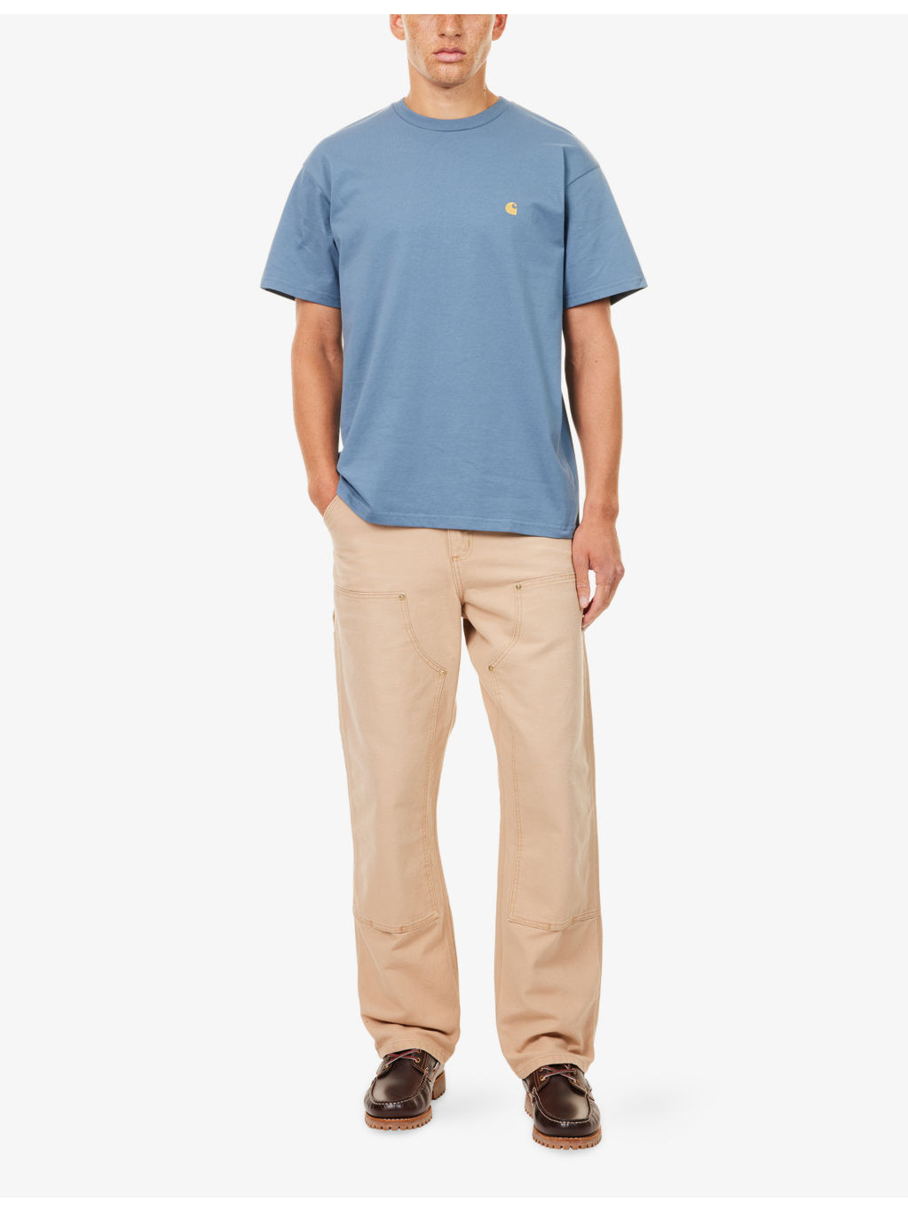 Chase Brand-Embroidery Cotton-Jersey T-Shirt - 2