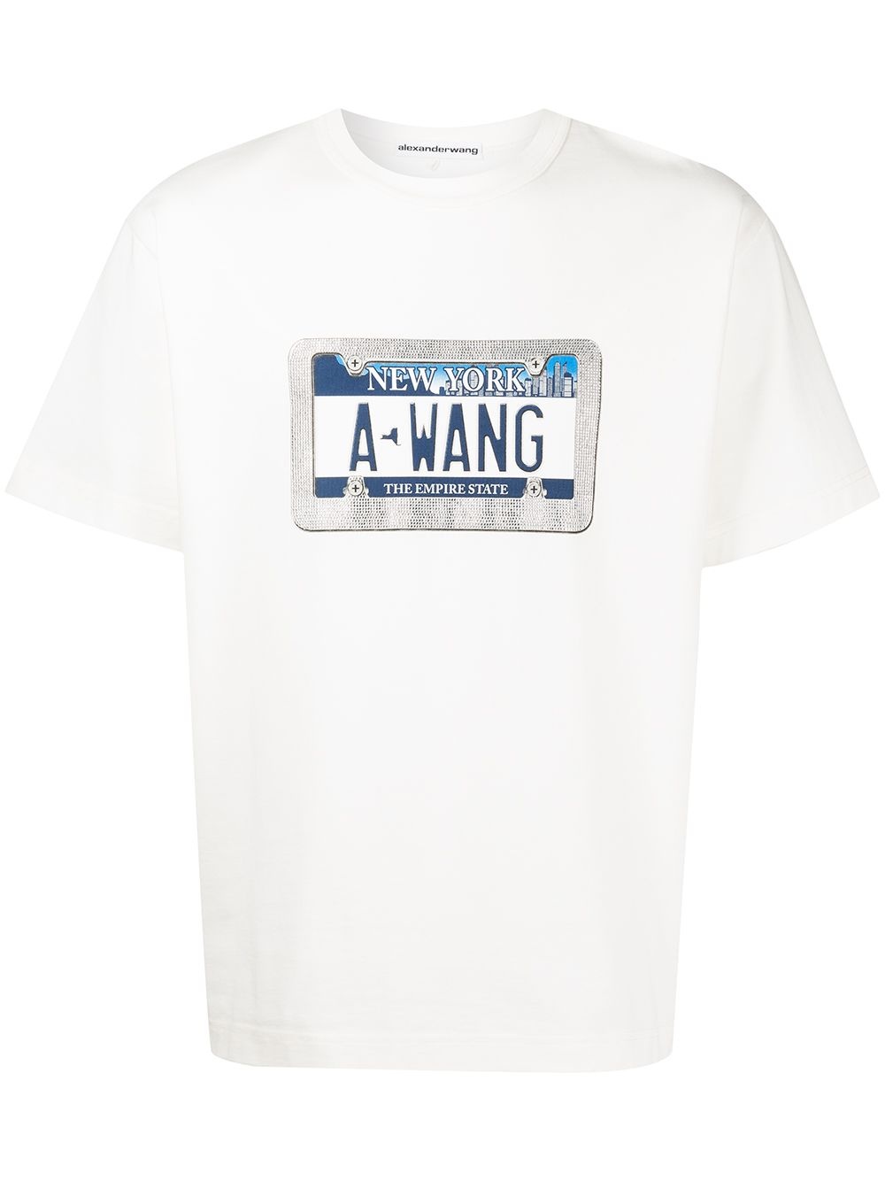 License Plate print T-shirt - 1