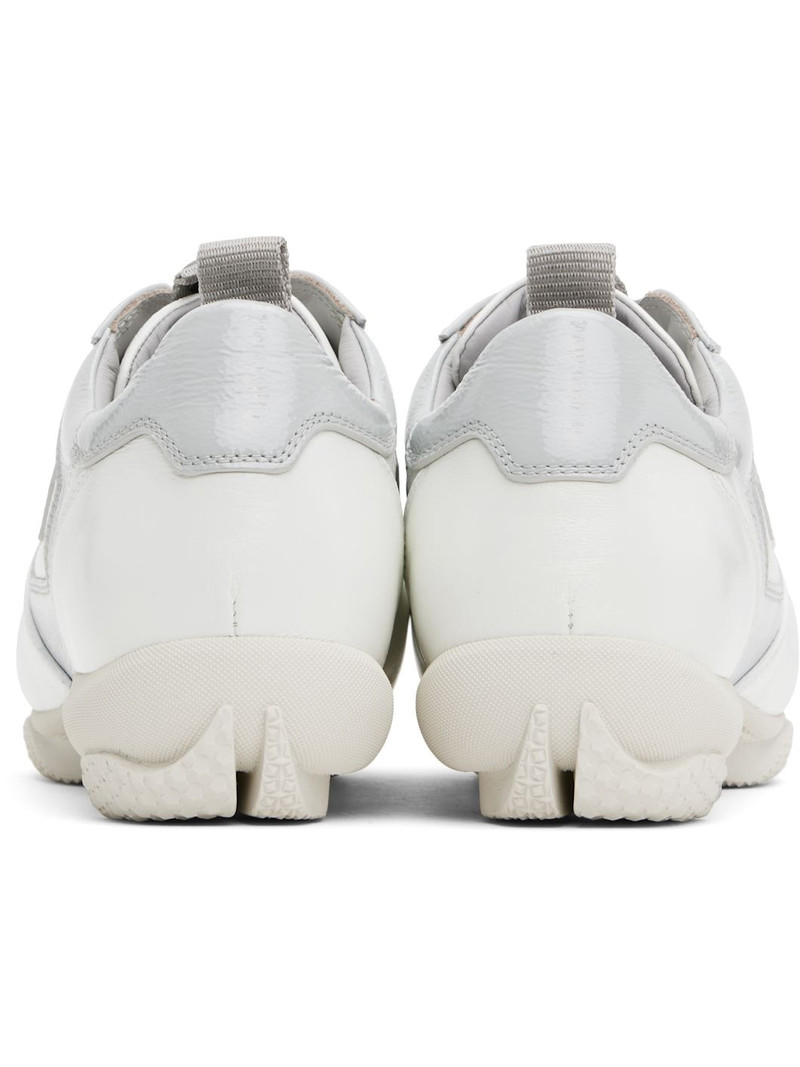 White & Gray Ostro Sneakers 2