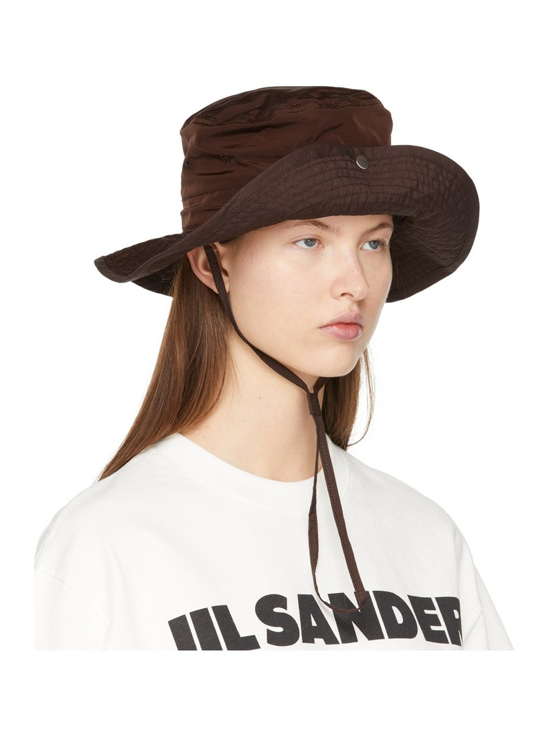 Jil Sander wide-brim toggle bucket hat outlook